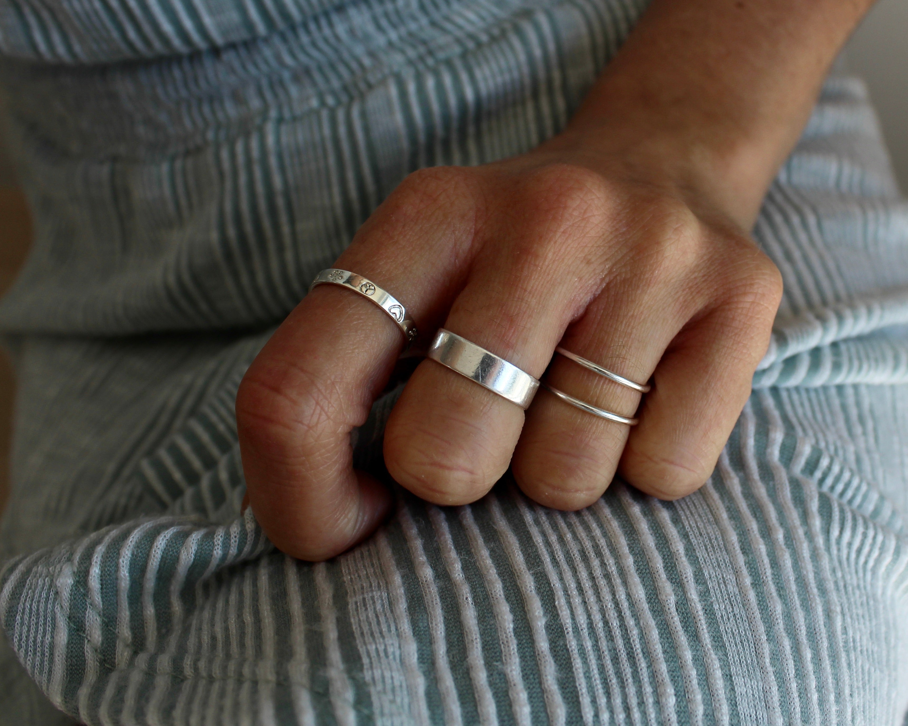 SARA, bague argent sterling.