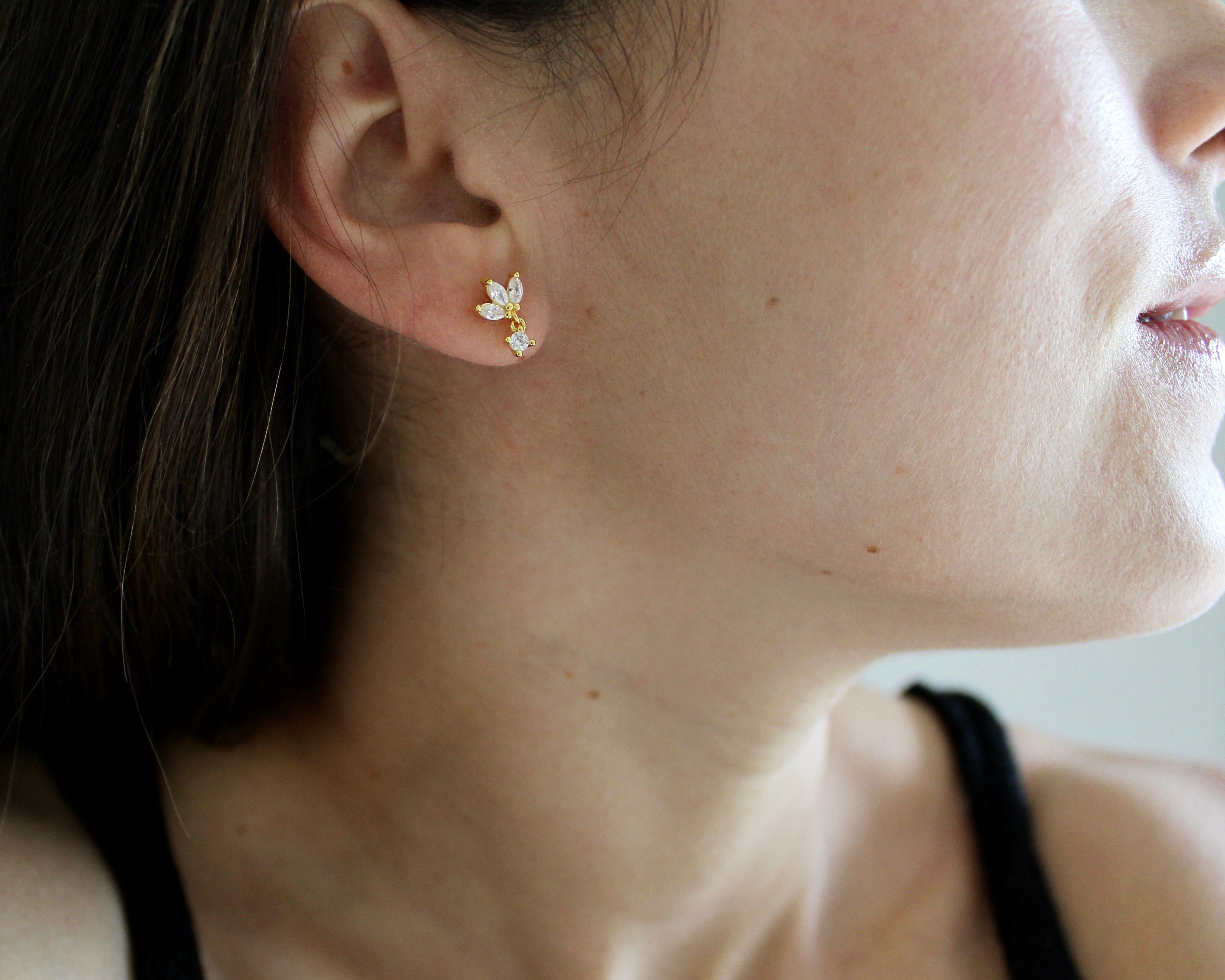 CLÉO, boucles d'oreilles, or vermeil.