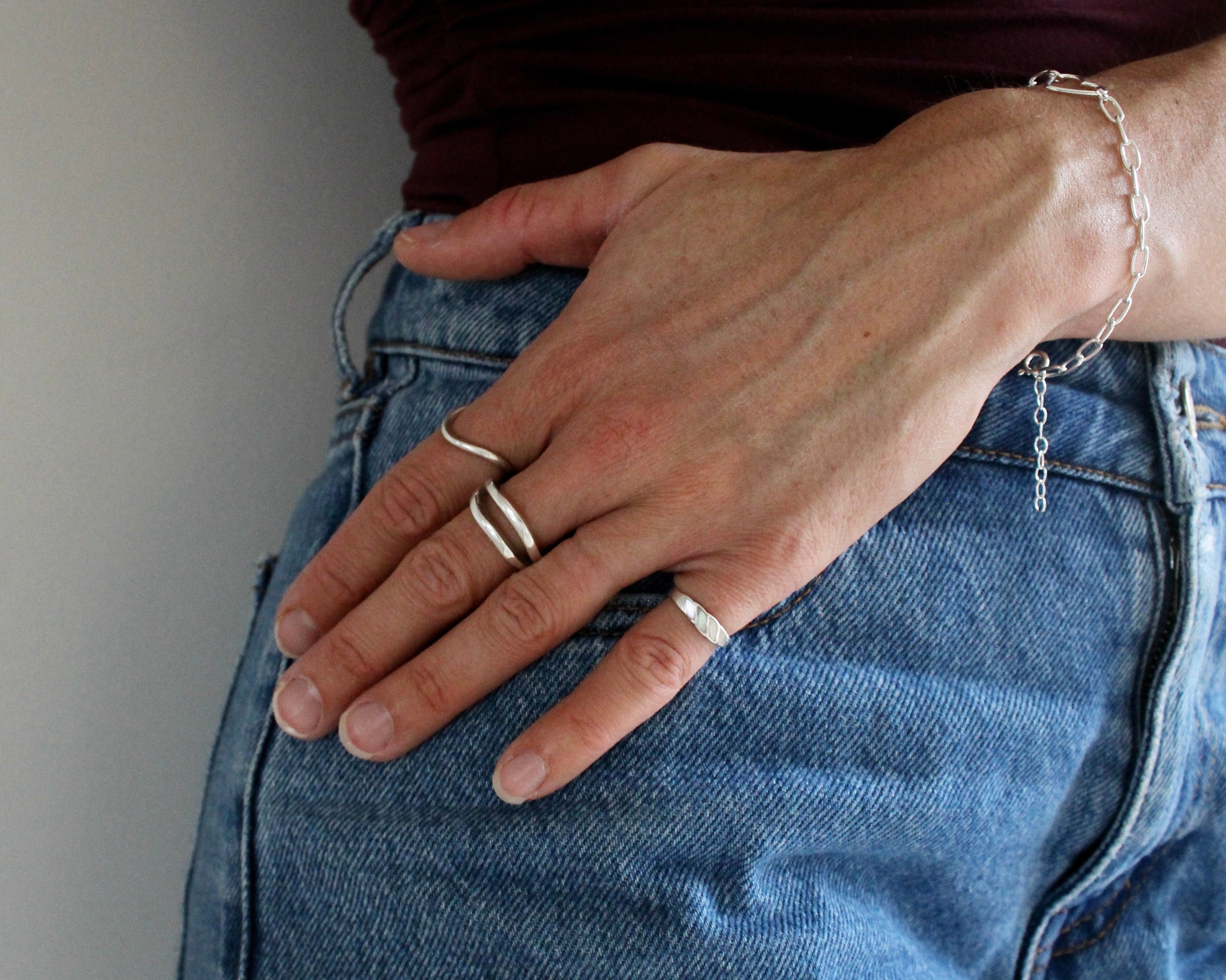 SOFIA, bague argent sterling.