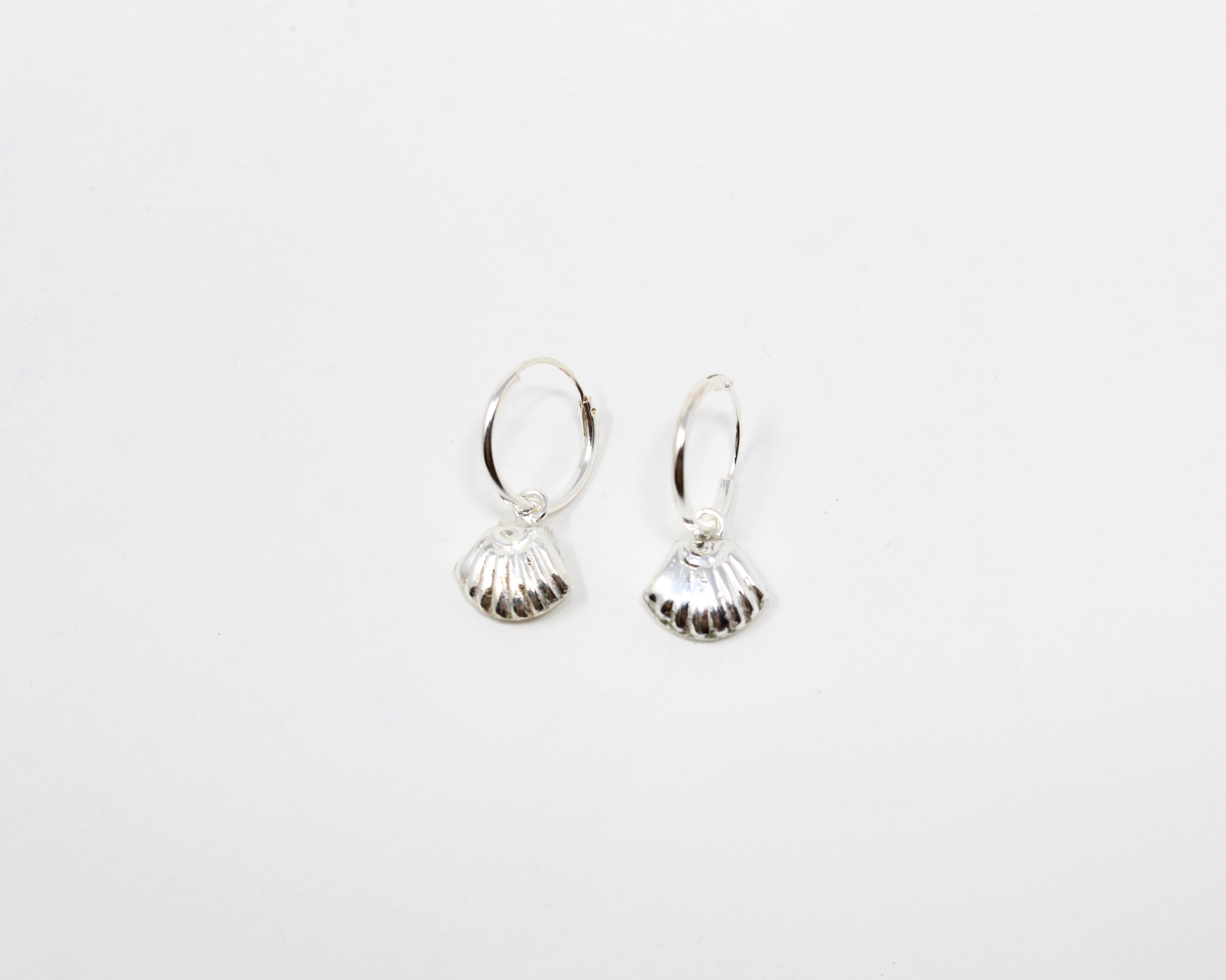COQUILLAGE, boucle d'oreille argent sterling.
