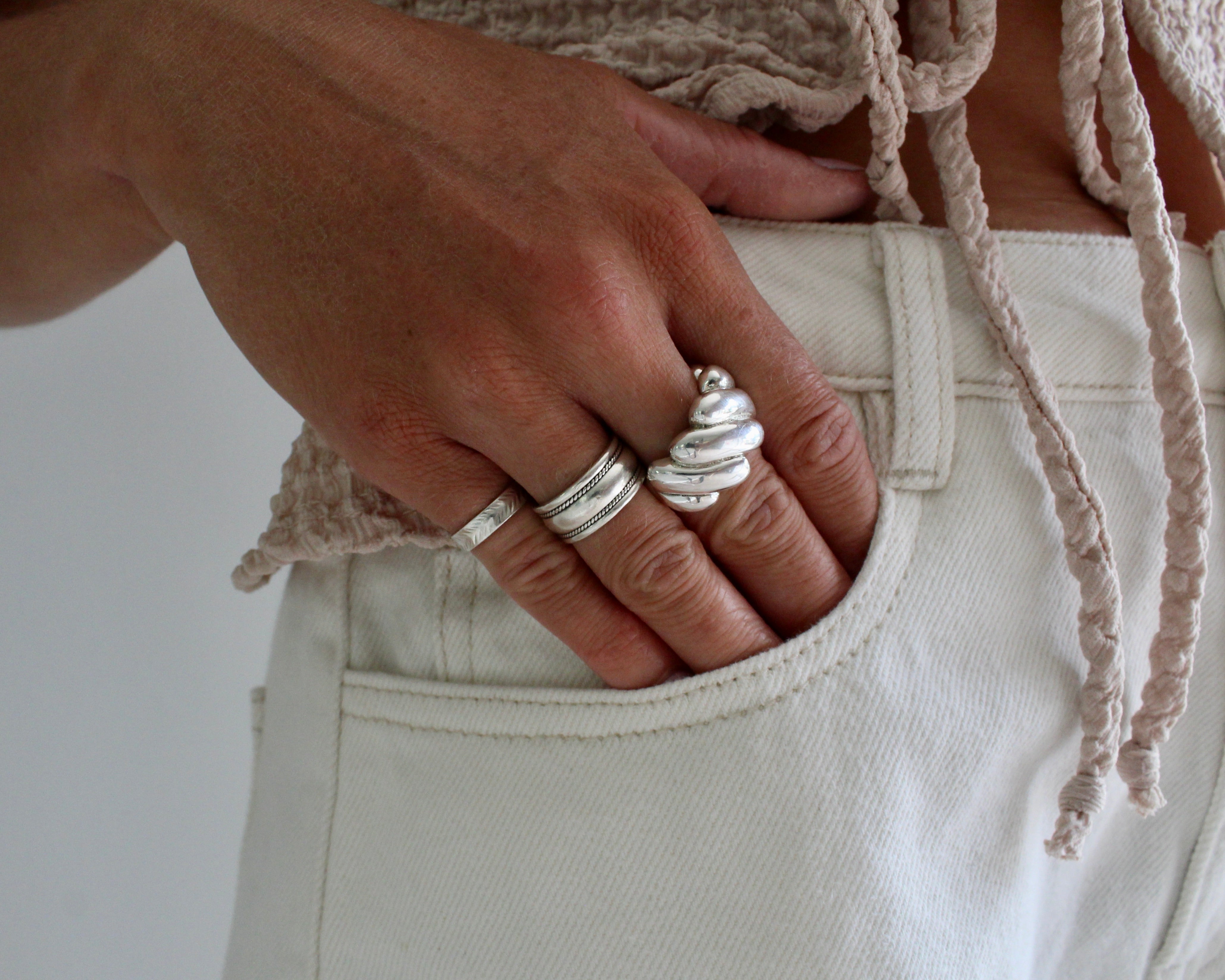 CAMILLE, bague argent sterling.