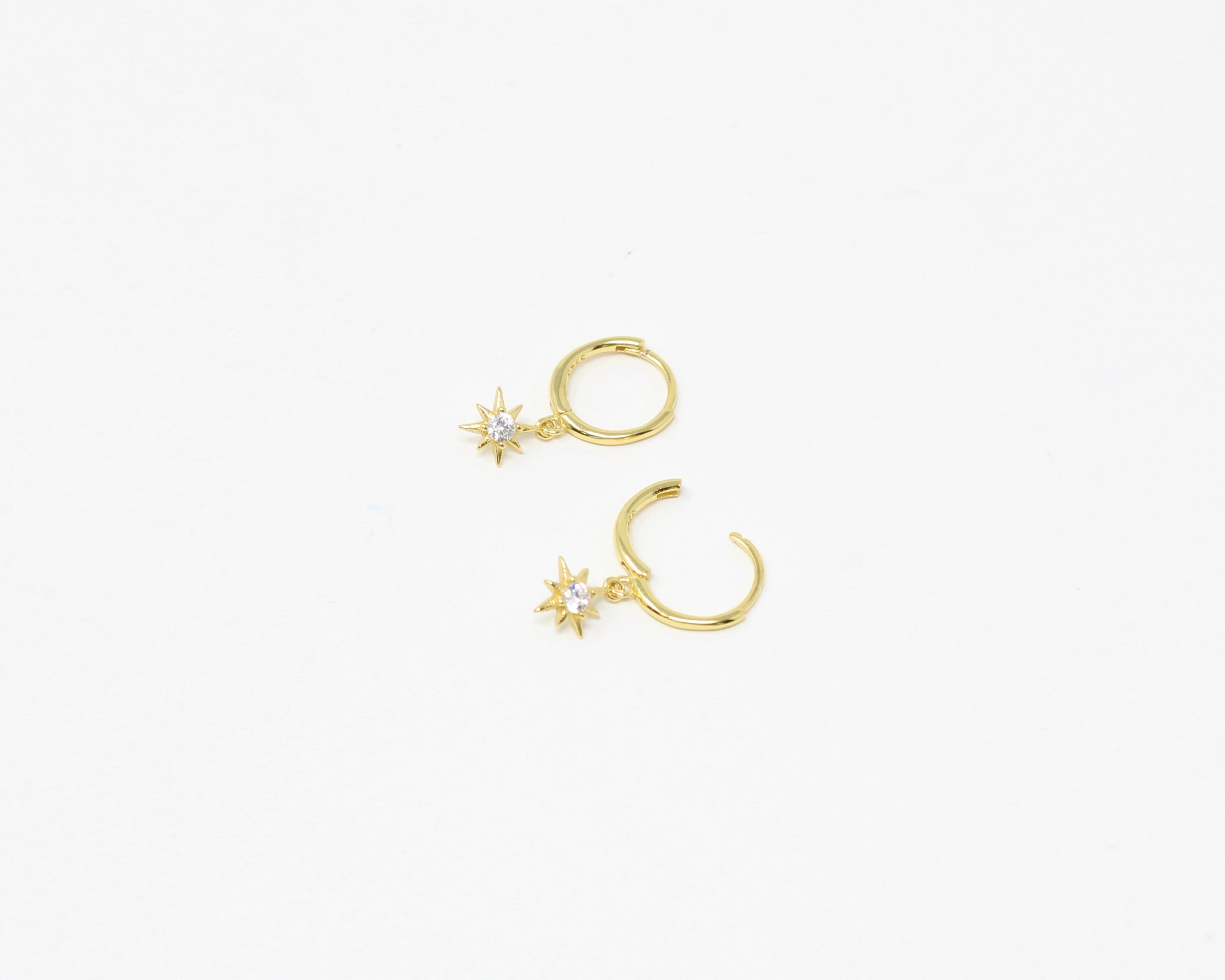 MÉTÉORE - Boucles d'oreilles - Or vermeil, argent sterling & or 14K.