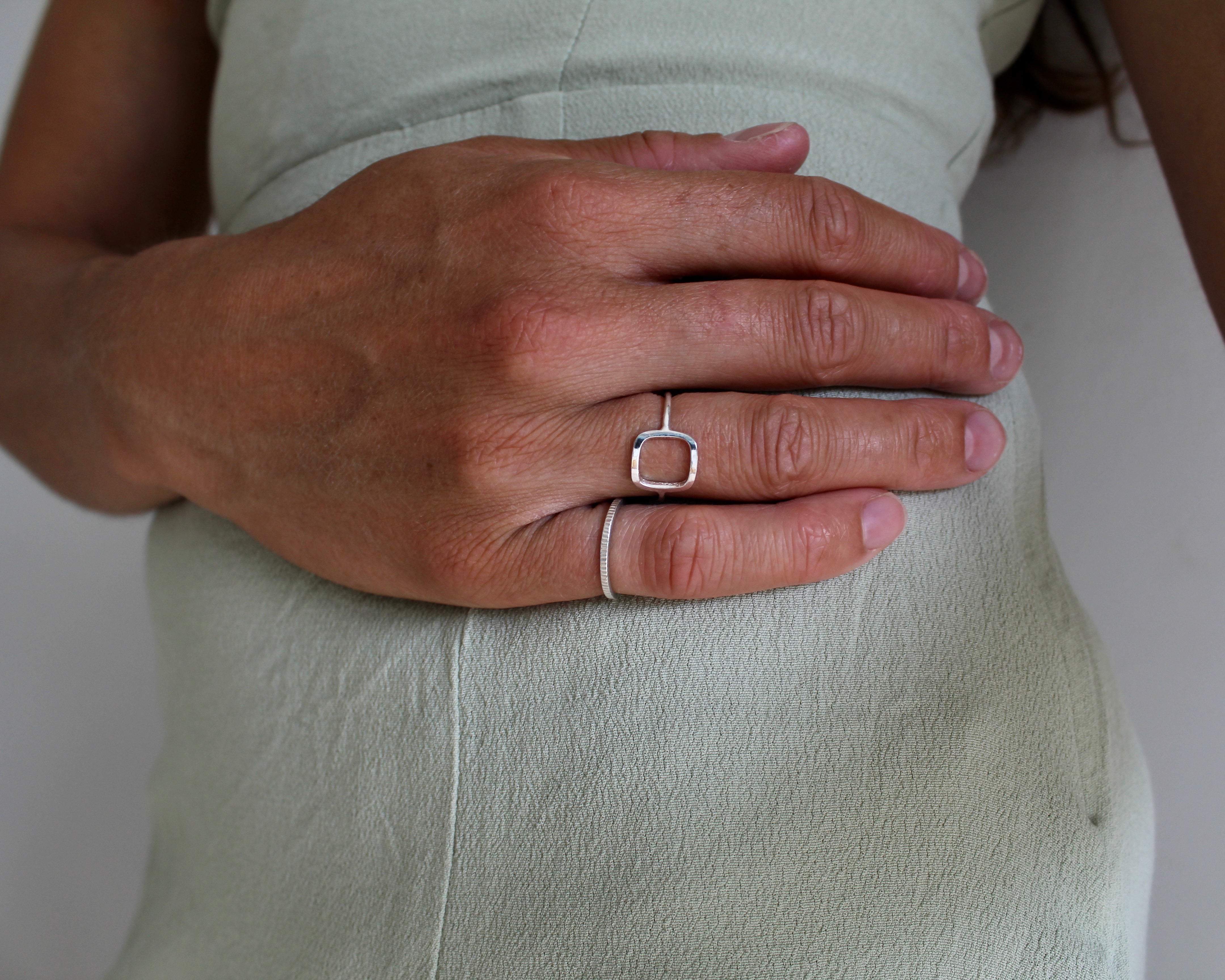 LOU, bague argent sterling.