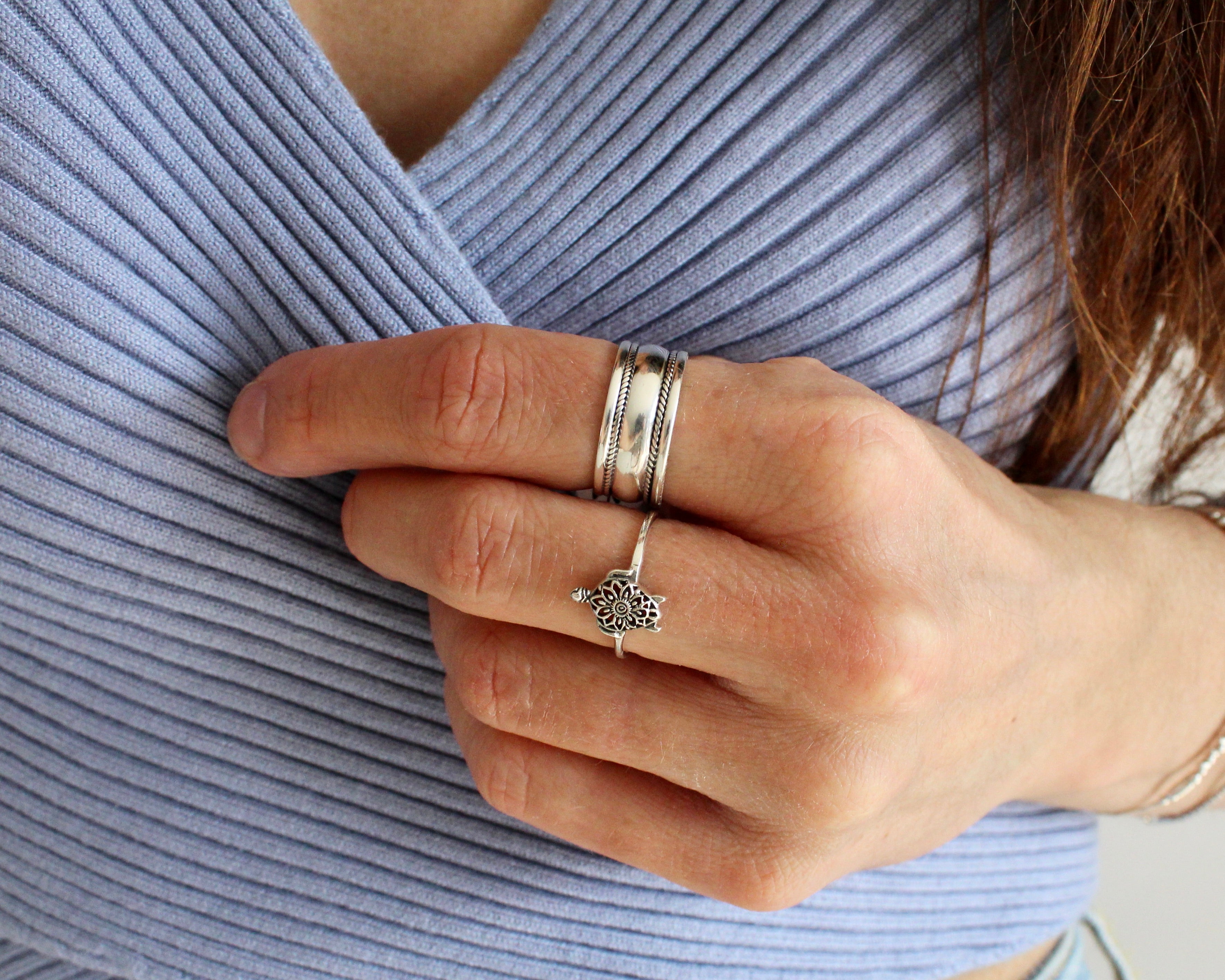 RAPH, bague argent sterling.