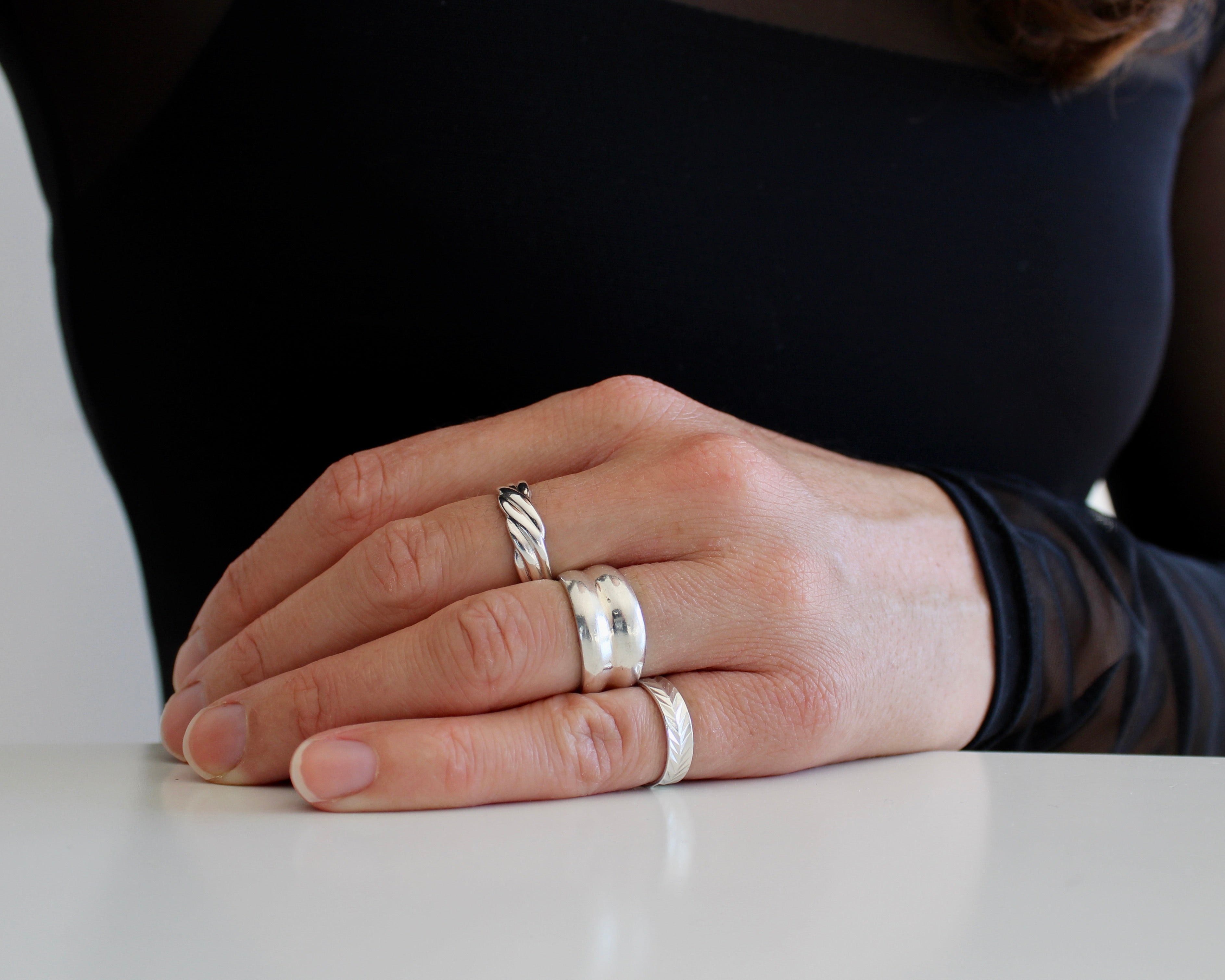 PIXIE, bague argent sterling.