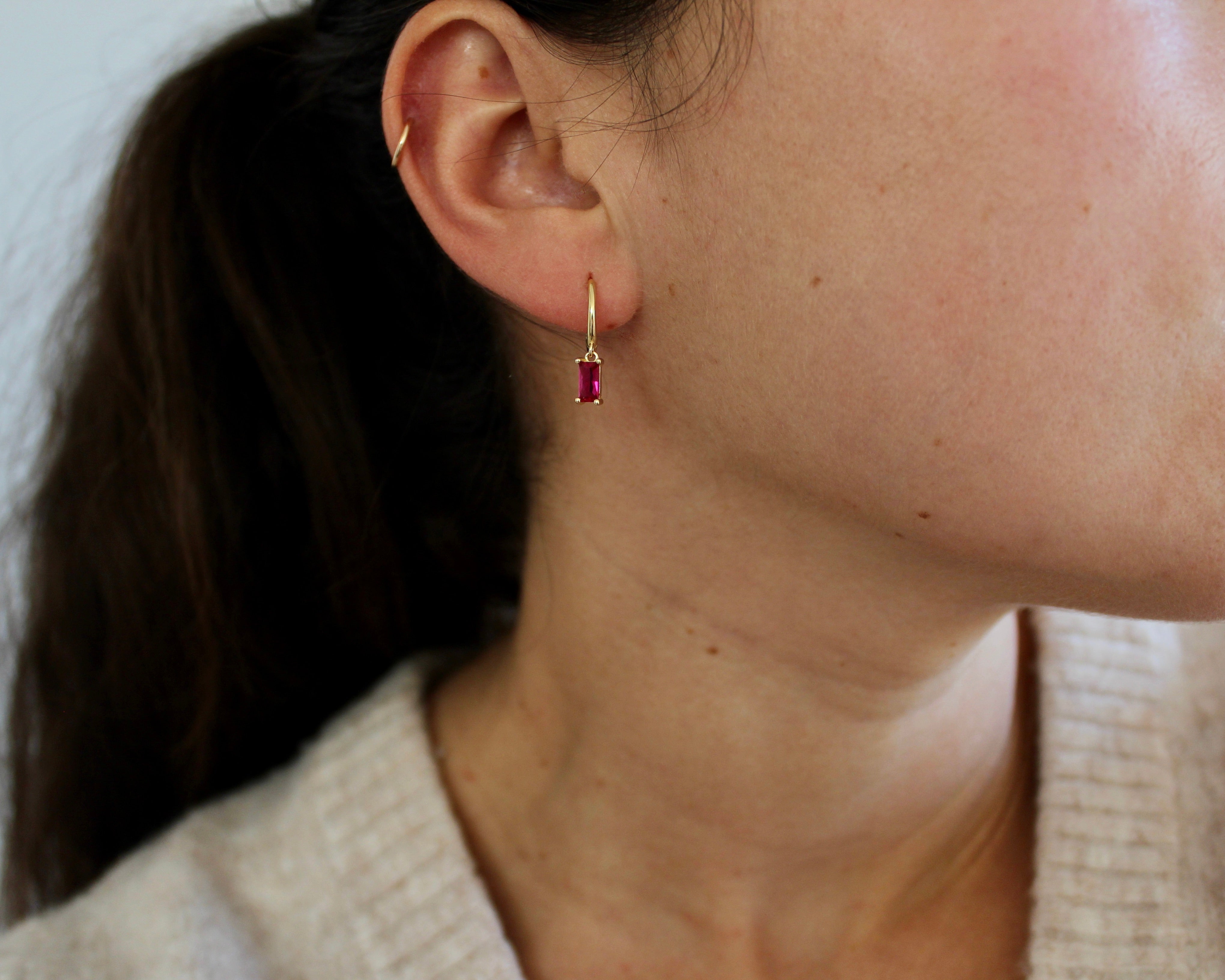 PRÉCIEUSE, boucle d'oreille, or vermeil.