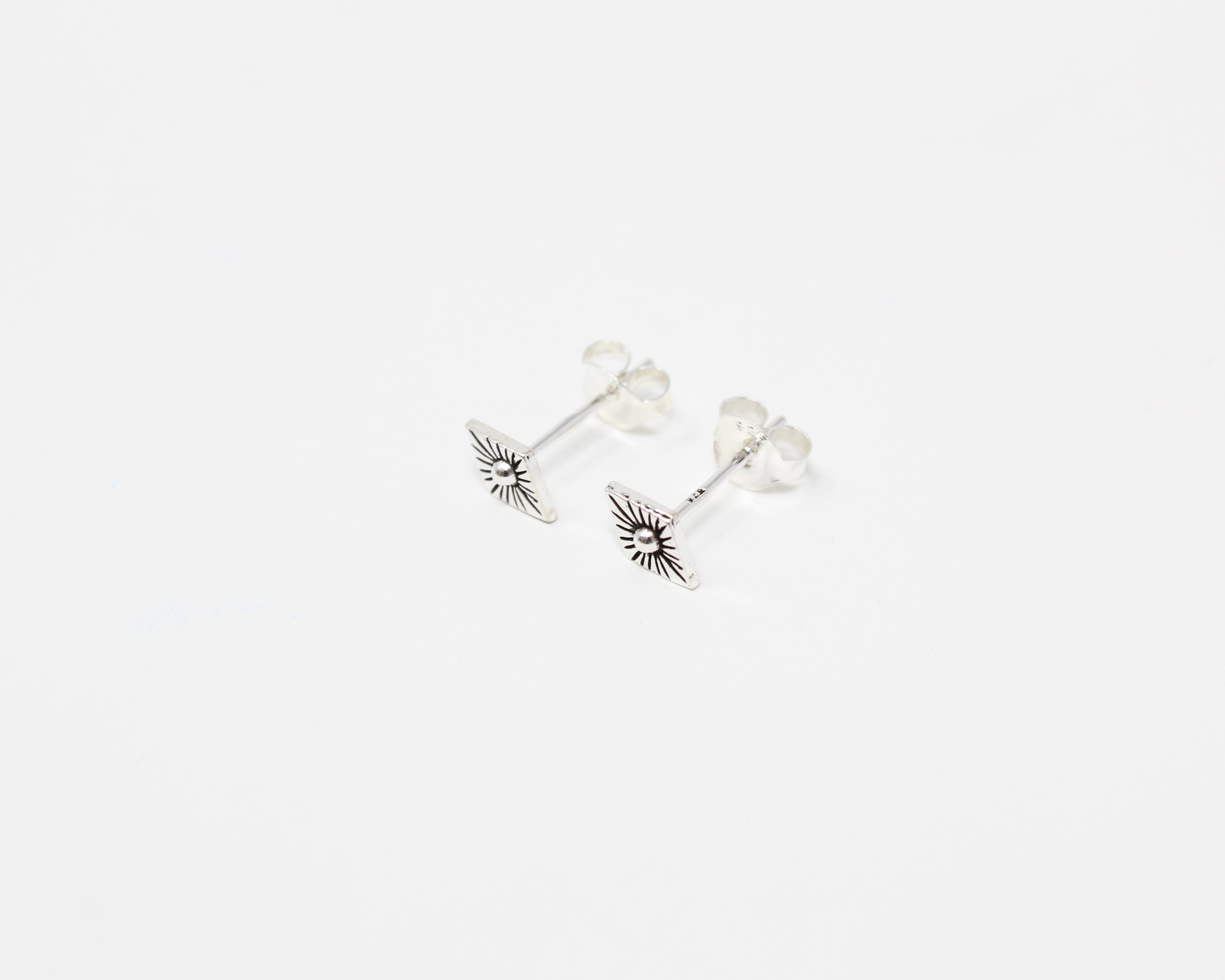 SOL, boucle d'oreille argent sterling.