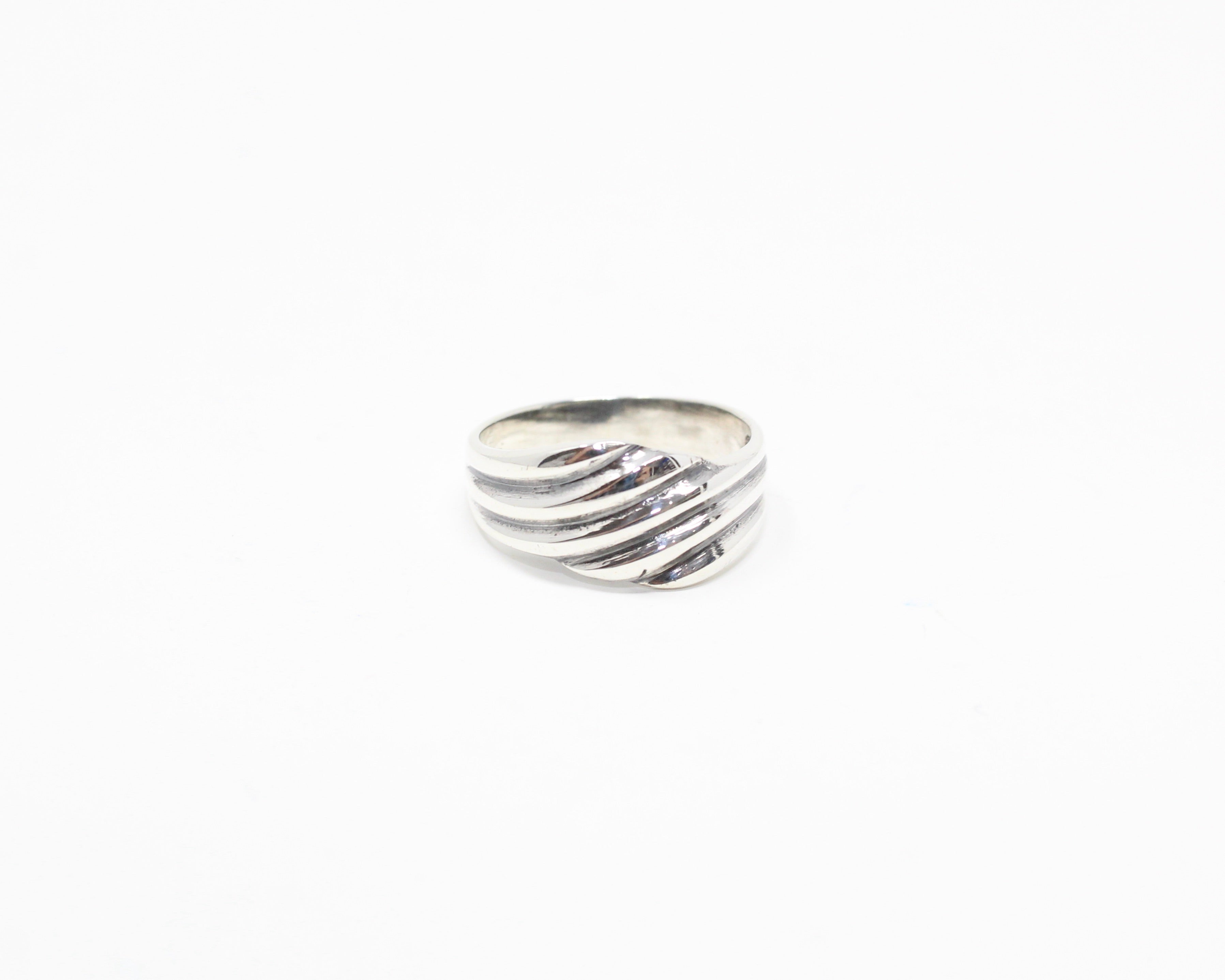 PLUIE, bague argent sterling.