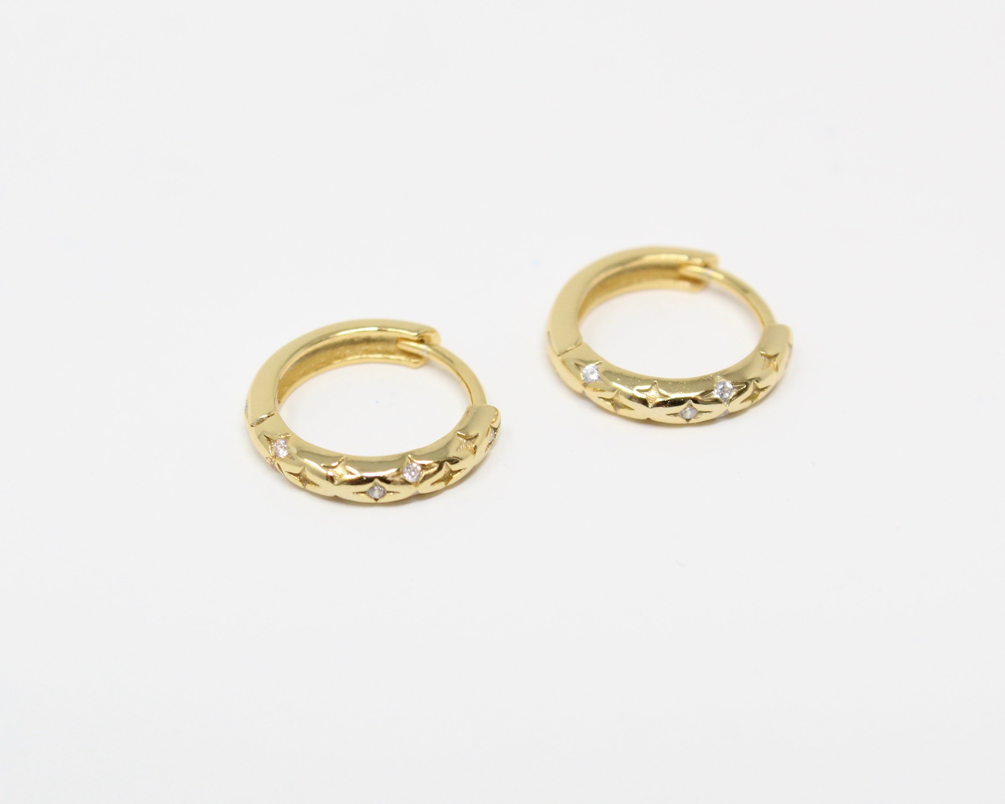 THÉA, boucle d'oreille en or vermeil.