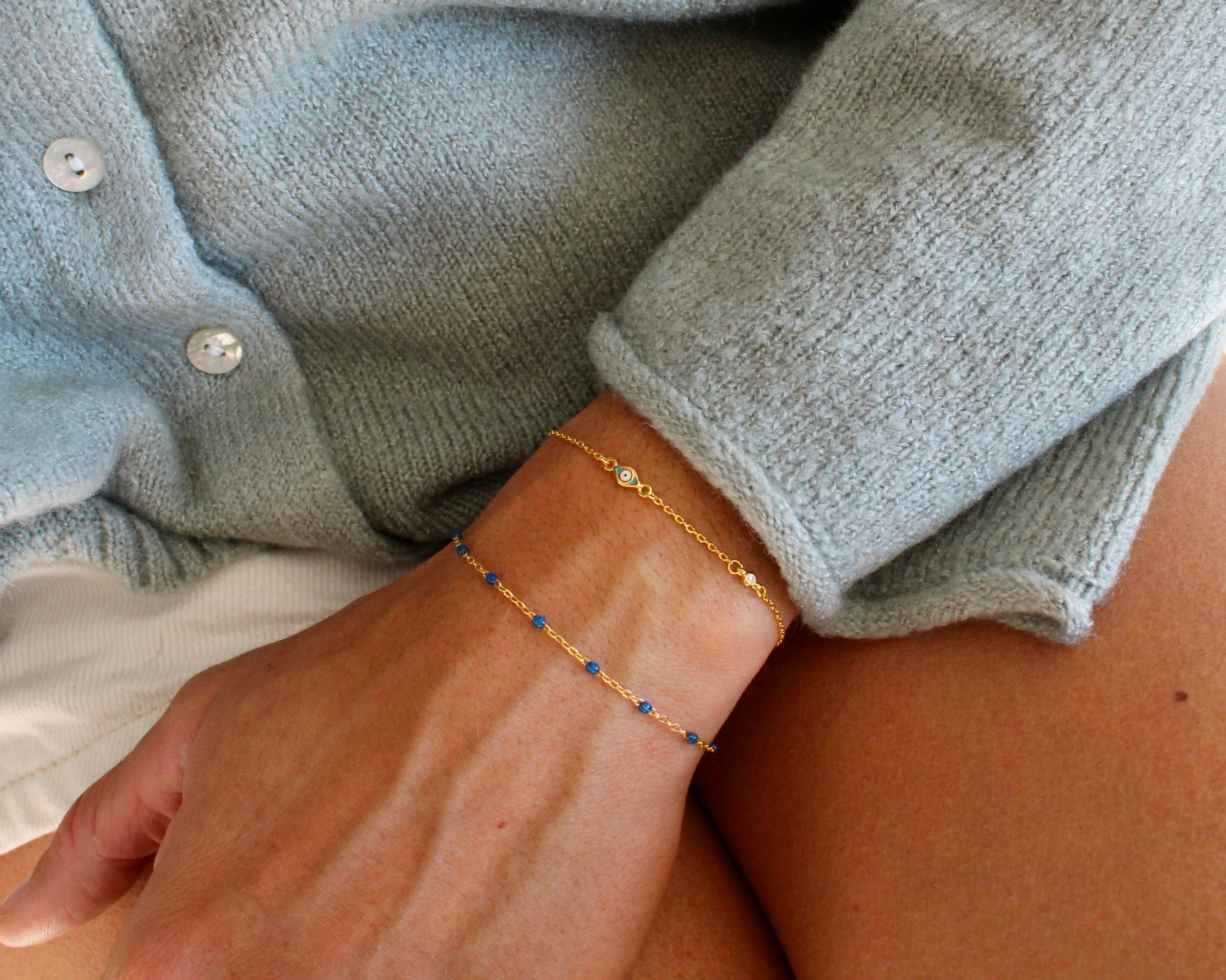 TANIT, bracelet or vermeil, argent sterling plaqué or.