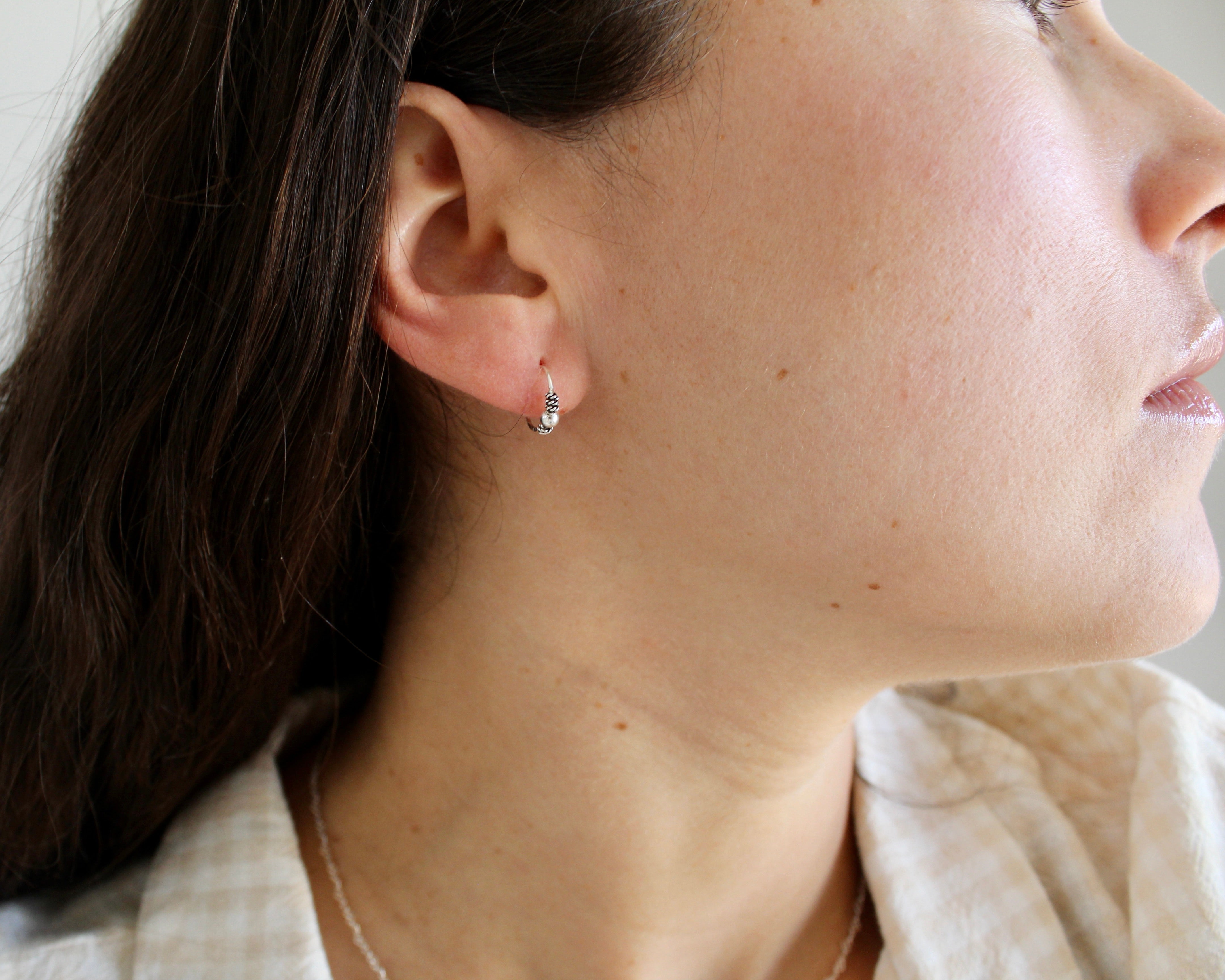 AURA, anneaux argent sterling.