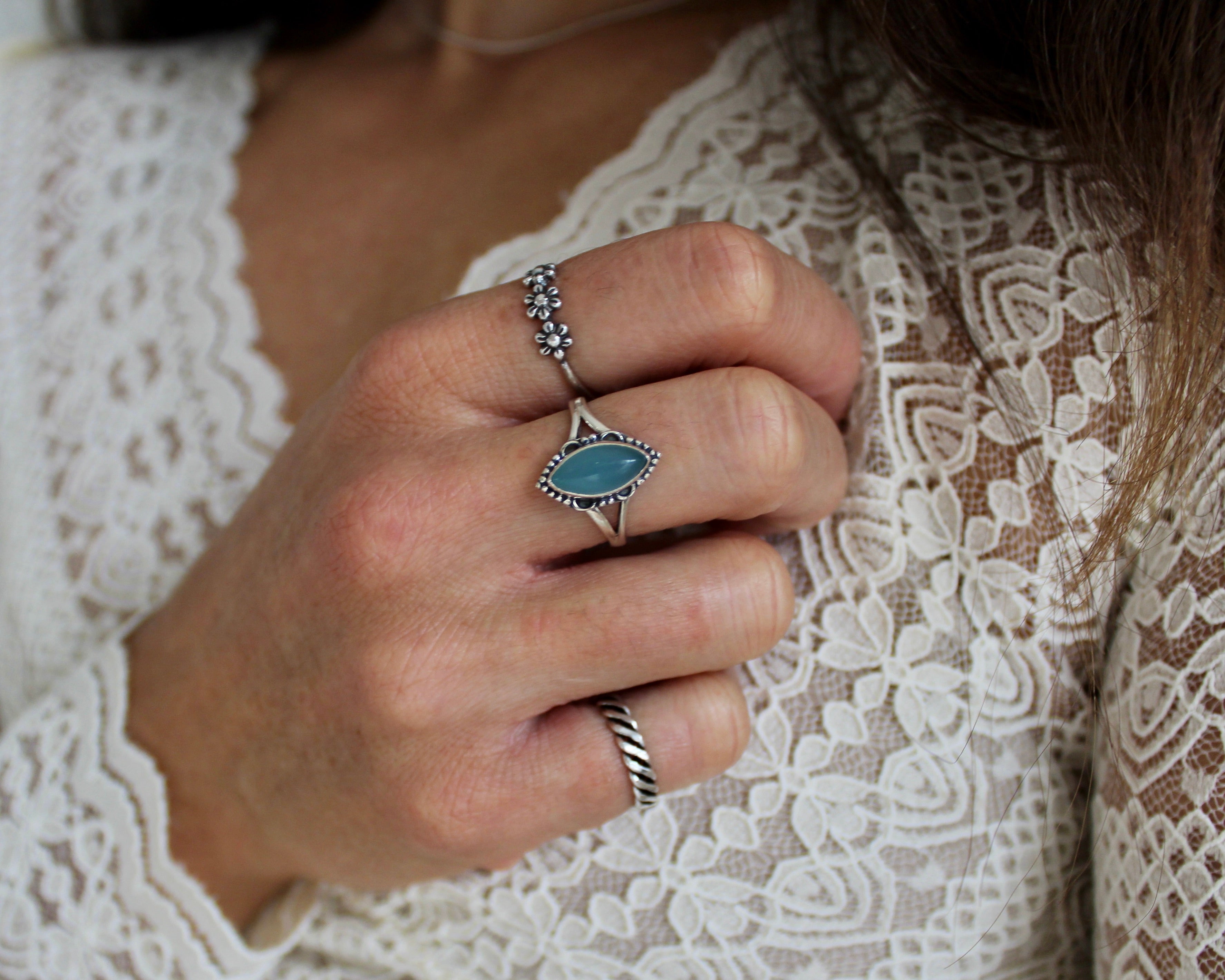 TORE, bague argent sterling.