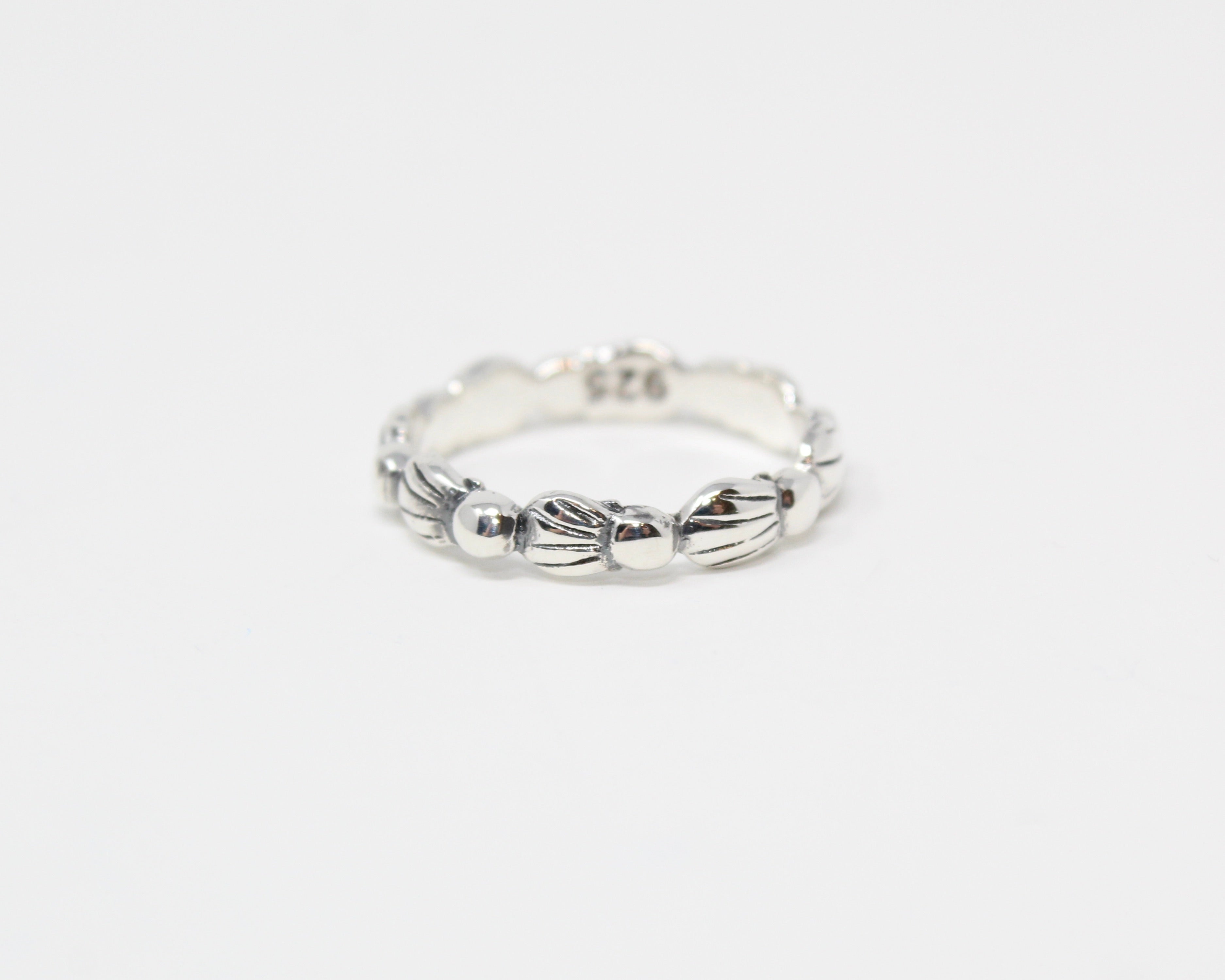 NAUTILE, bague argent sterling.