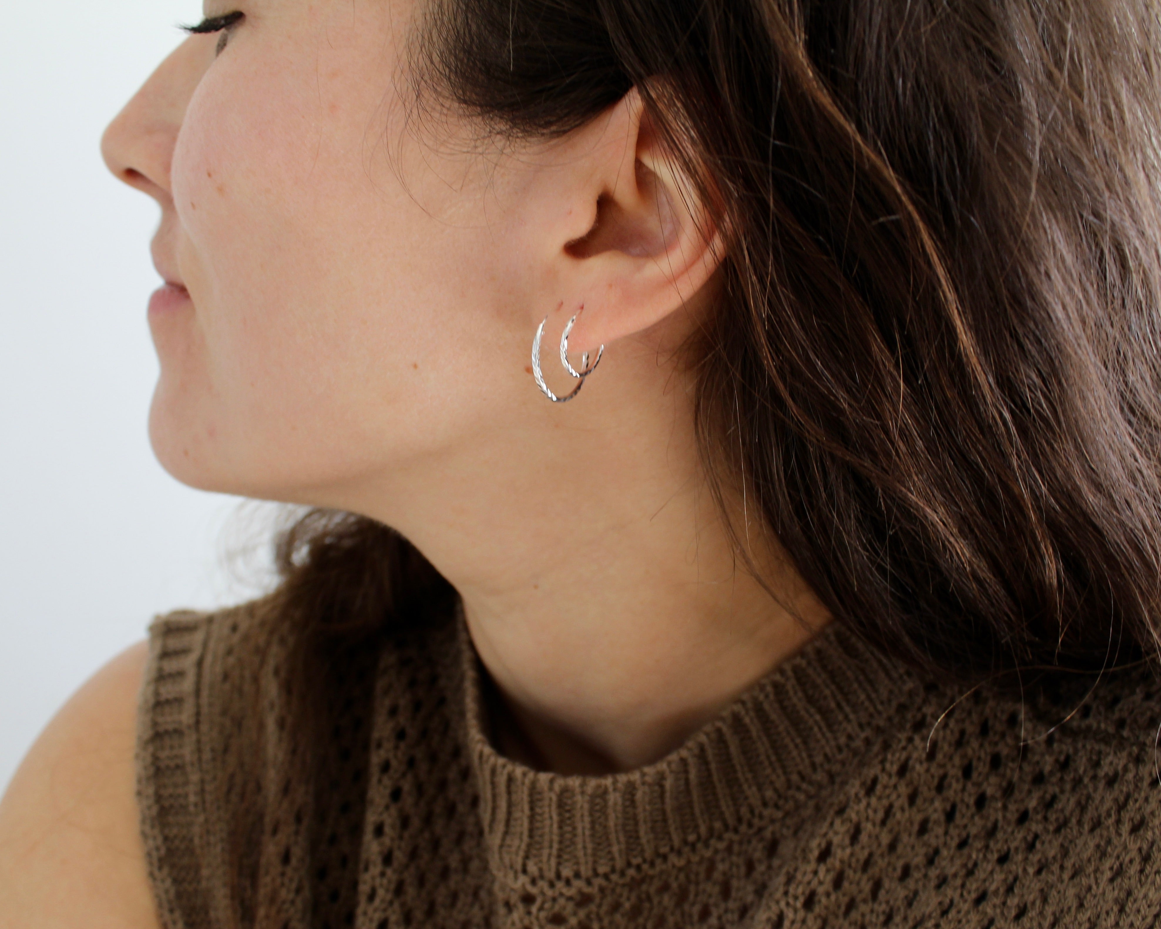 ASTRAL, anneaux argent sterling.