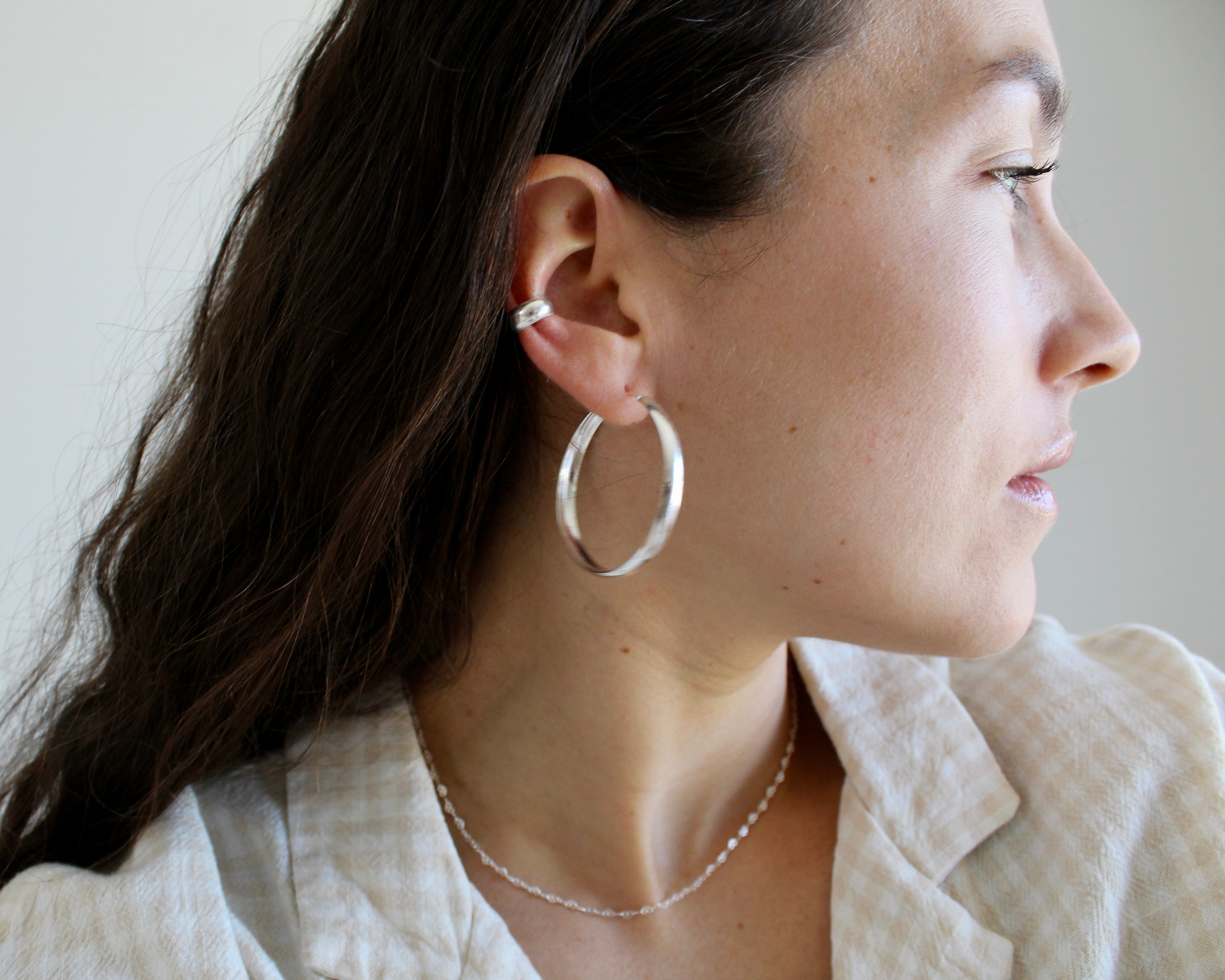 EMMA, manchette d'oreille, argent sterling.