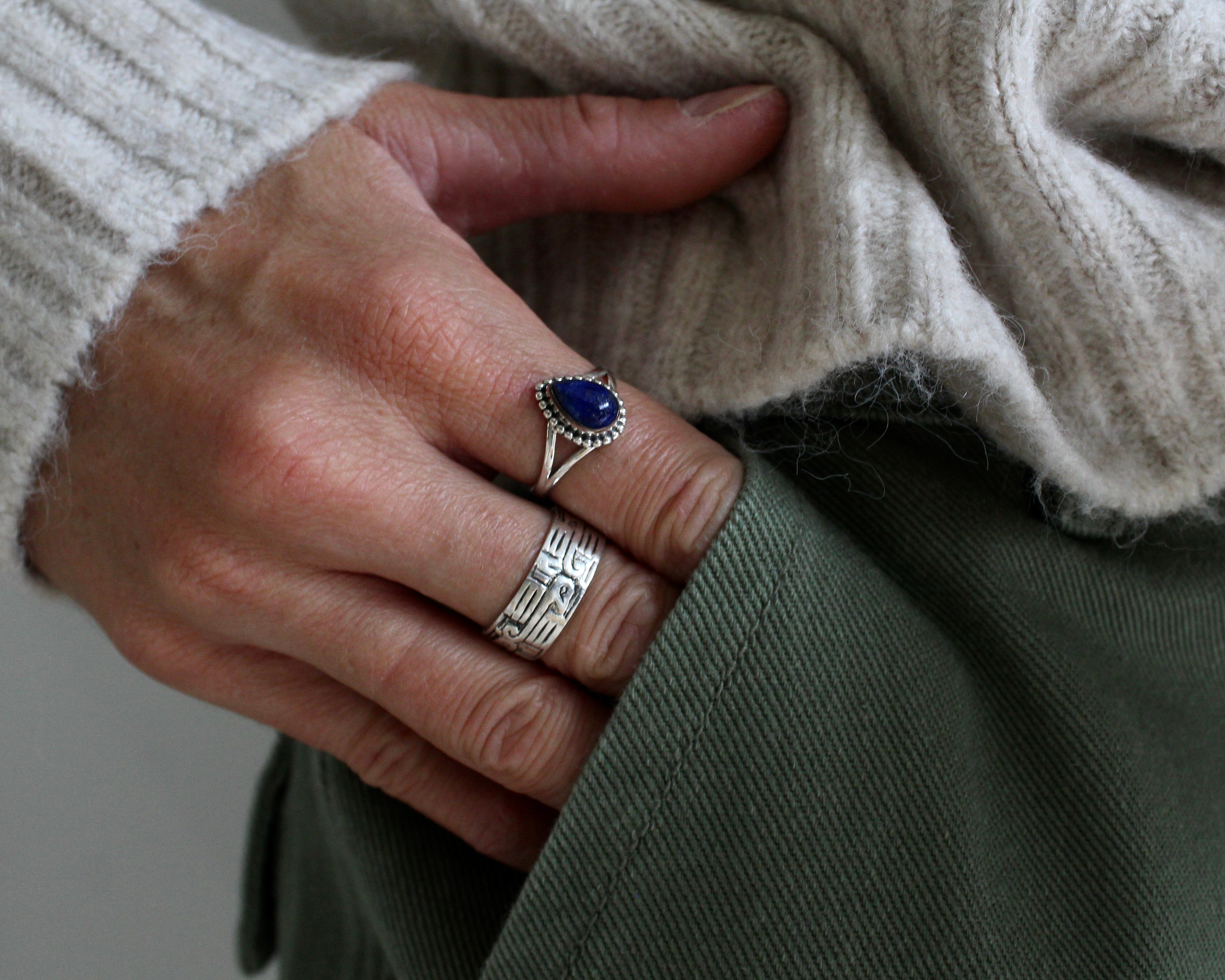 TANAO - Bague argent sterling.