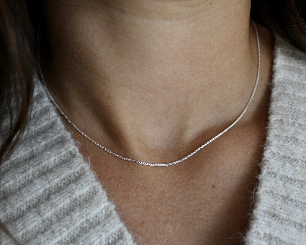 MARCELLE, chaine argent sterling.