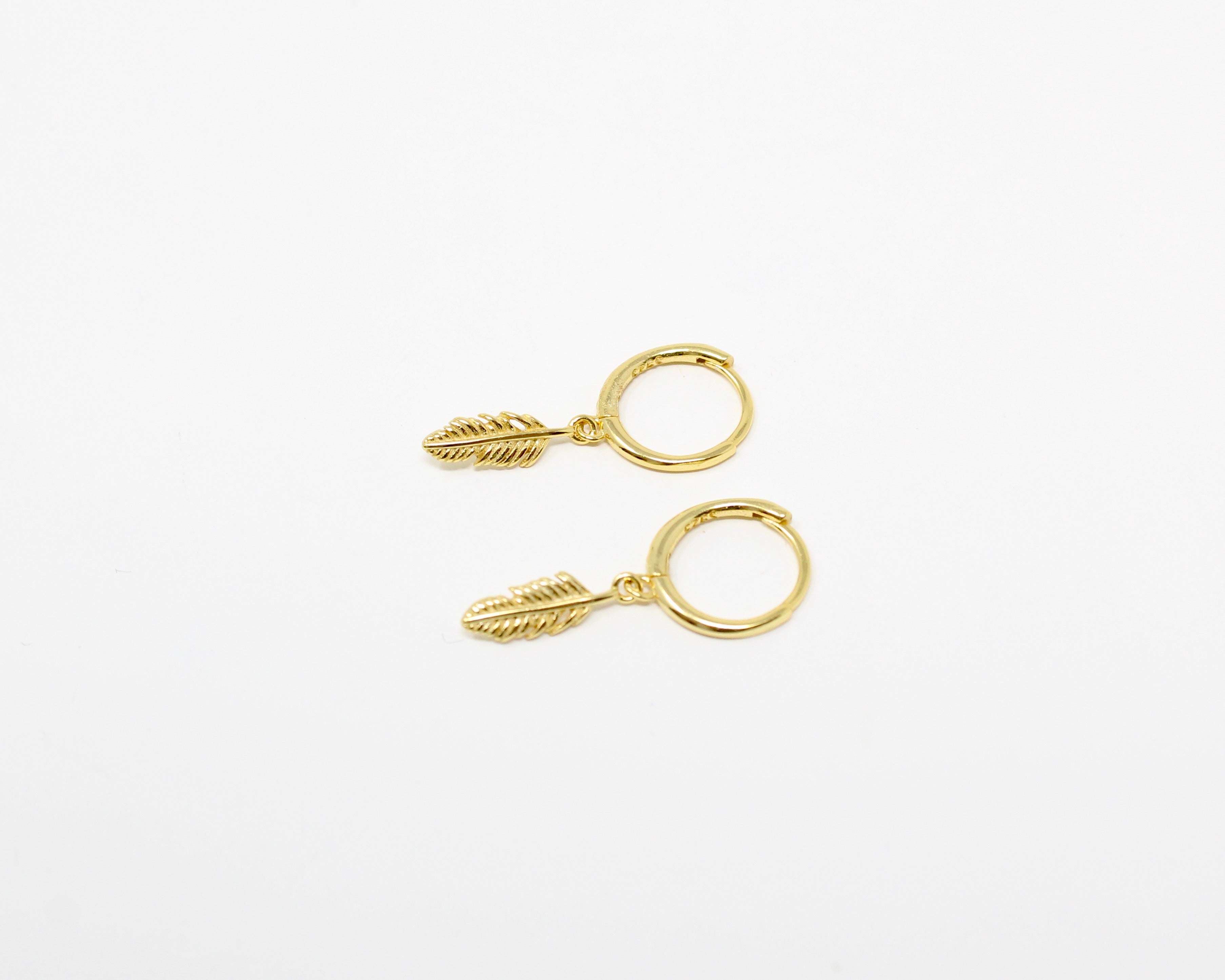 PLUME-Gold, or vermeil. Argent sterling & or 14K.