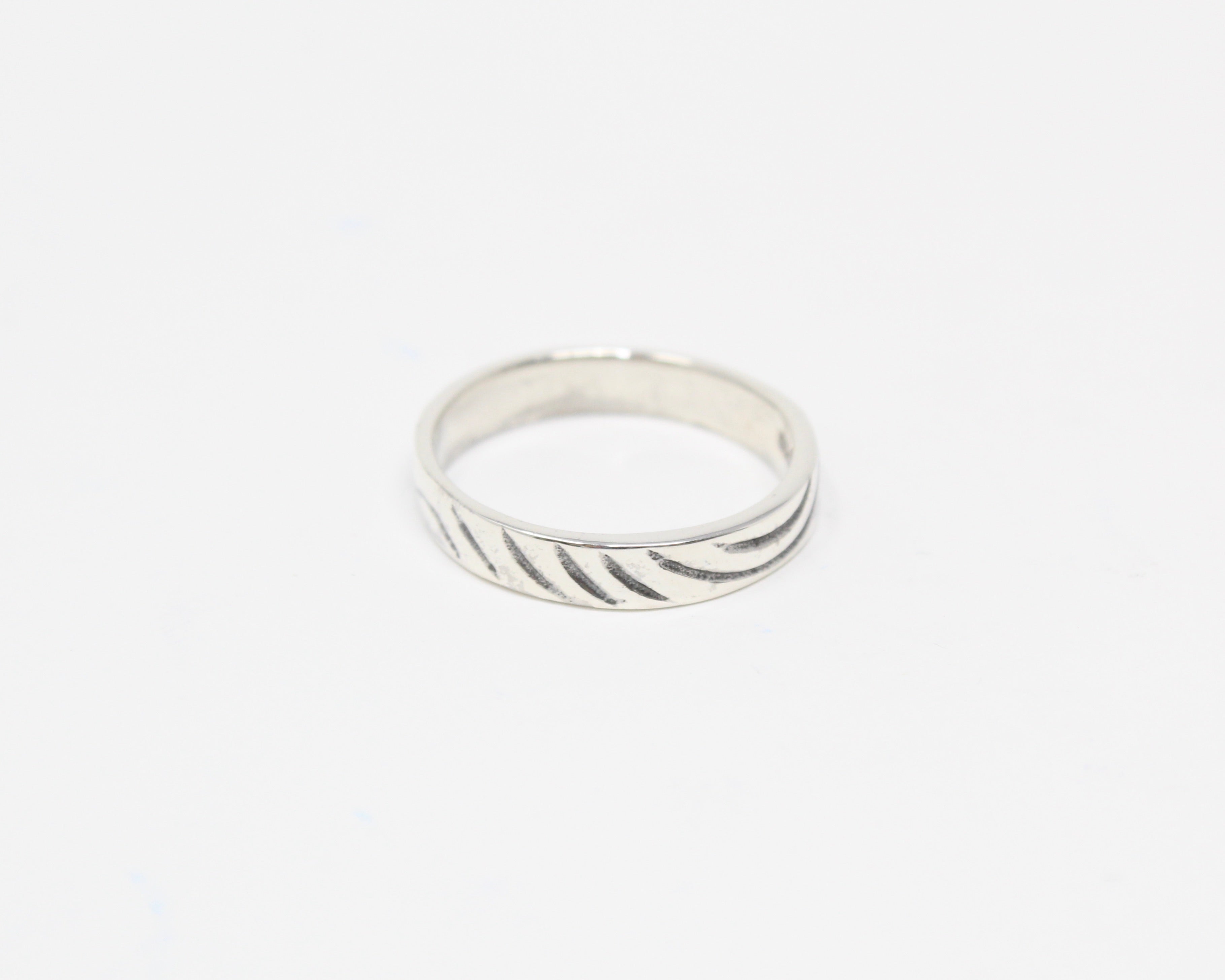 FLUIDE, bague argent sterling.