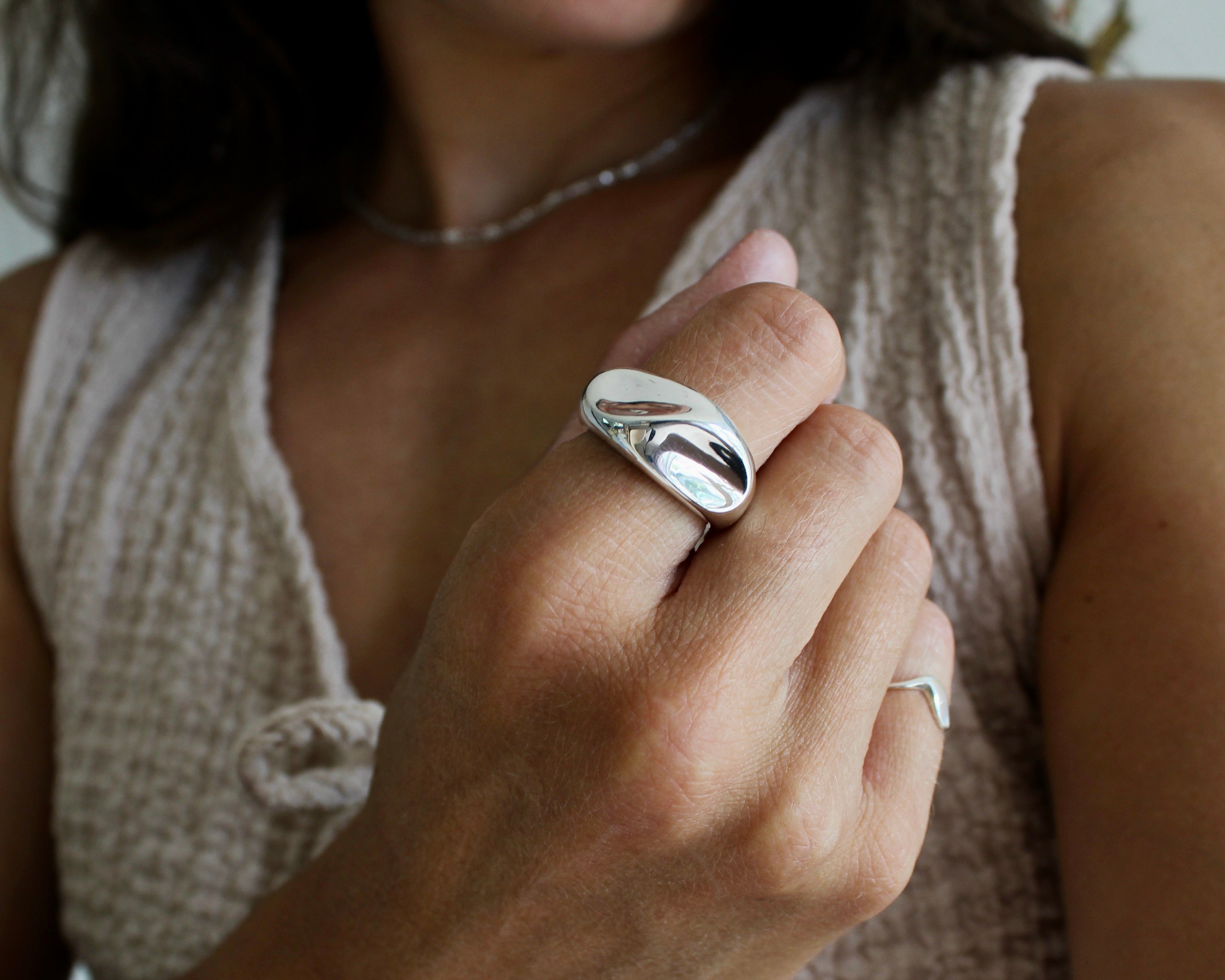 KORO, bague argent sterling.