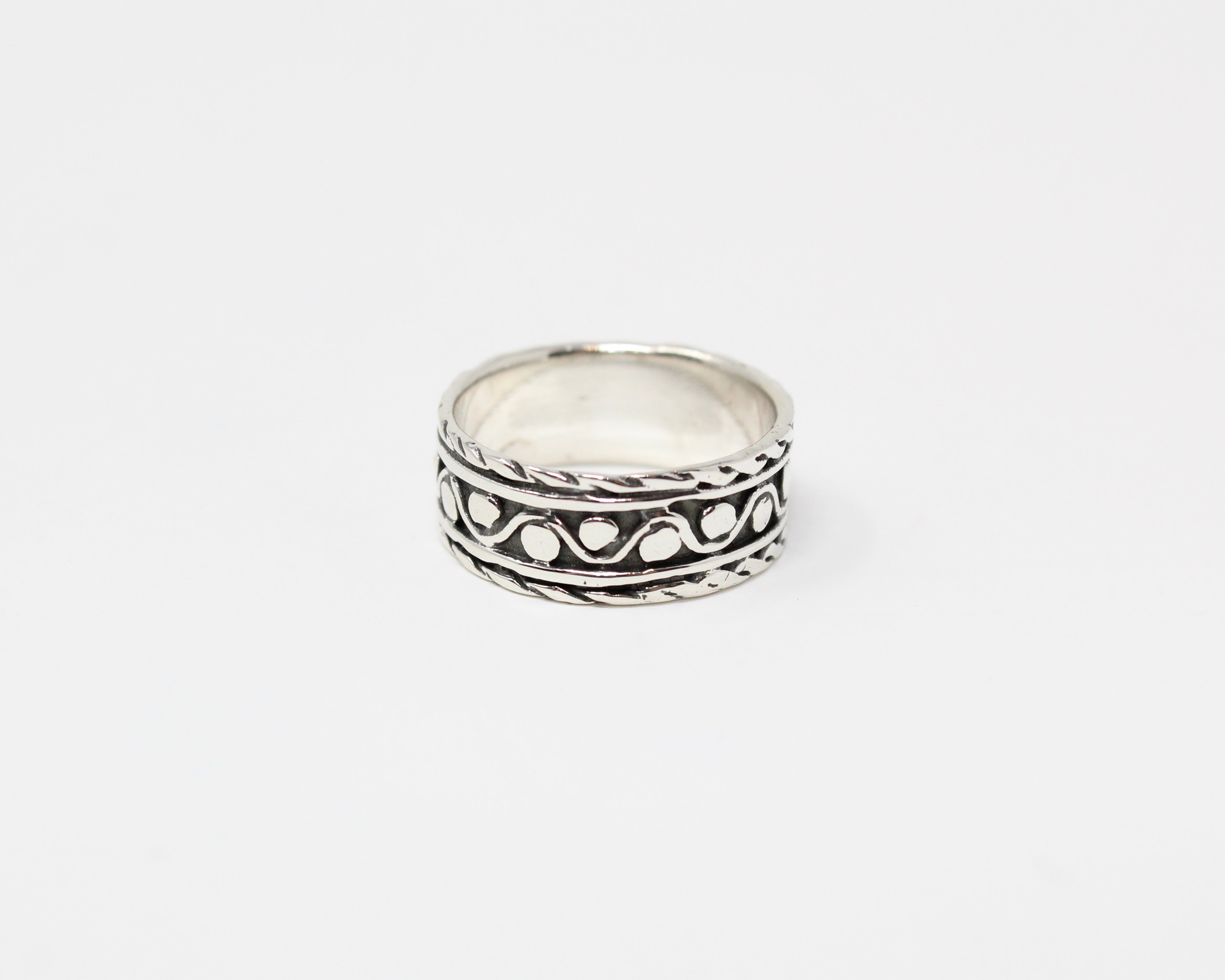 CHAKRI, bague argent sterling.