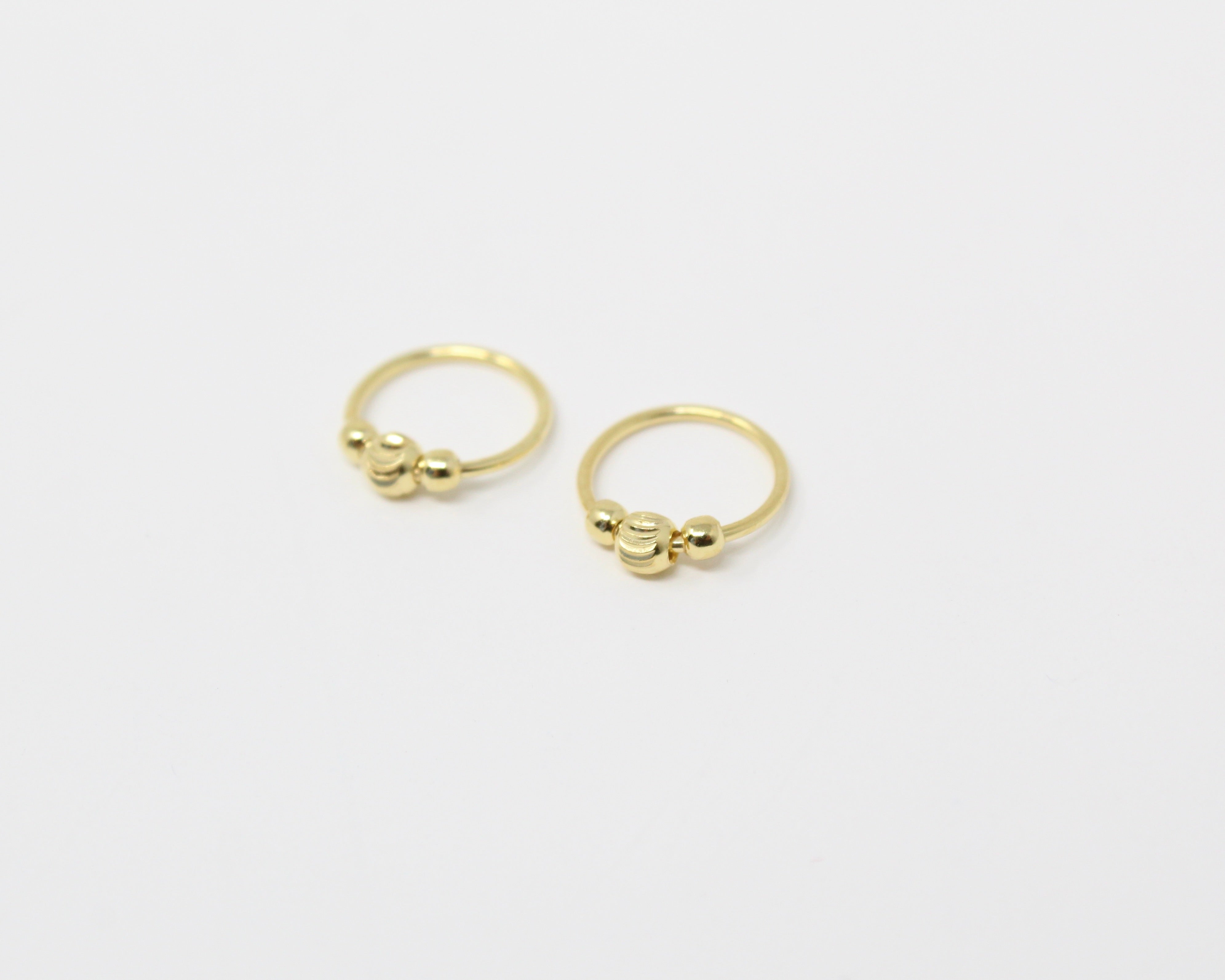 ORION, boucle d'oreille or vermeil, argent sterling plaqué or.