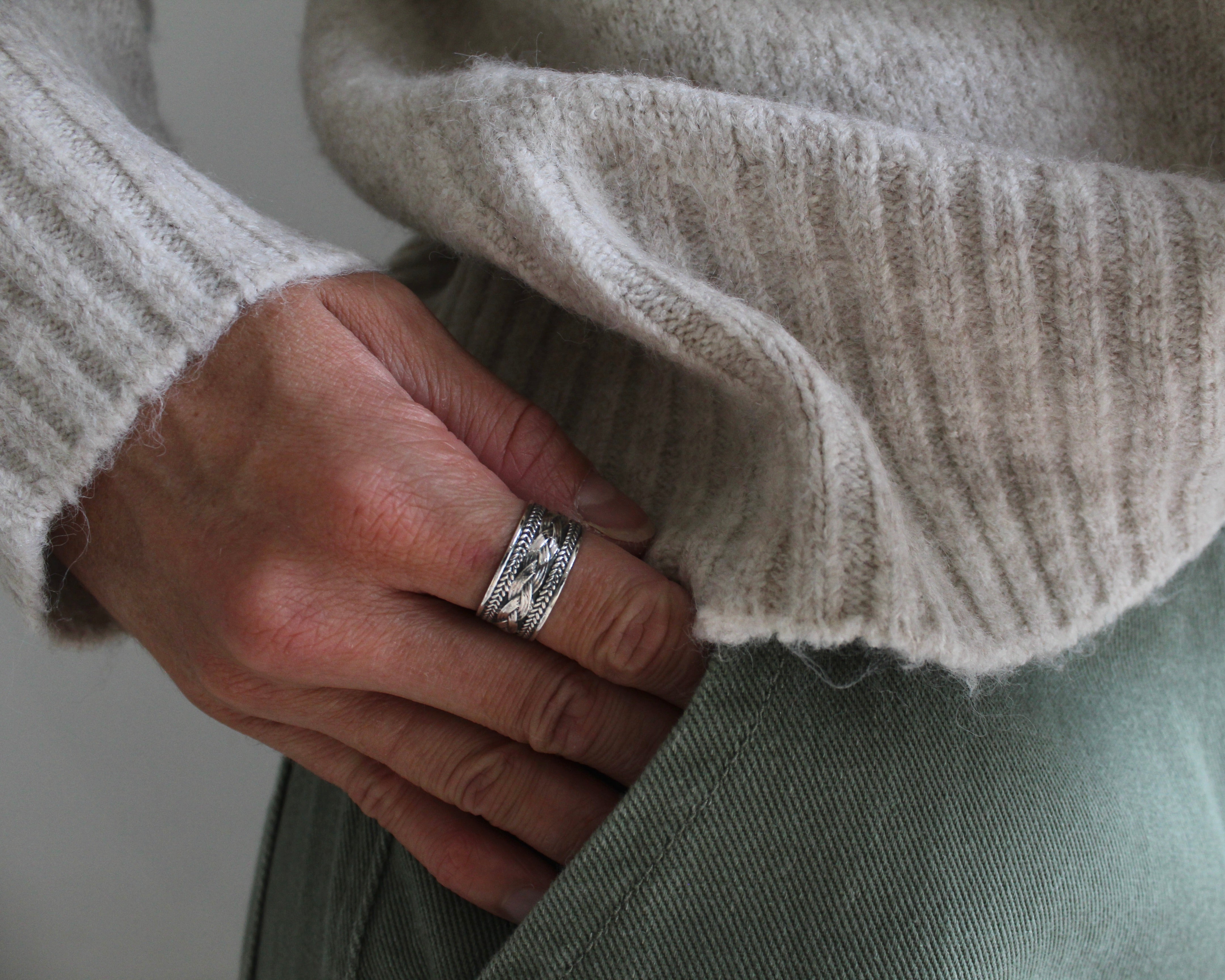 AURUN, bague argent stelring.
