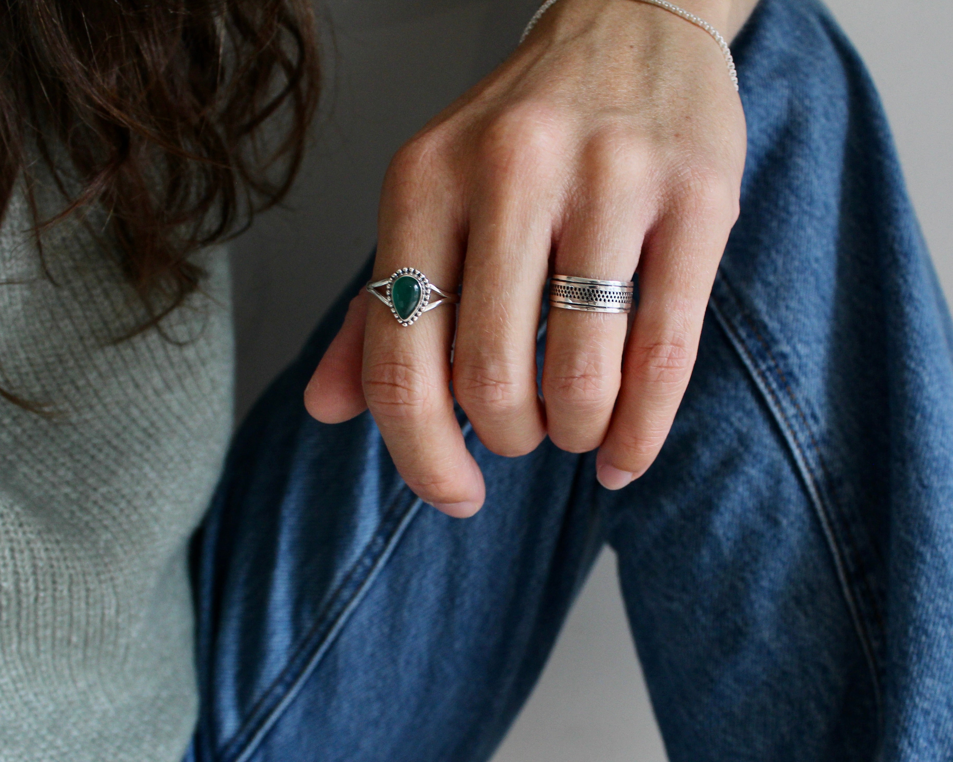 PALLA, bague argent sterling.
