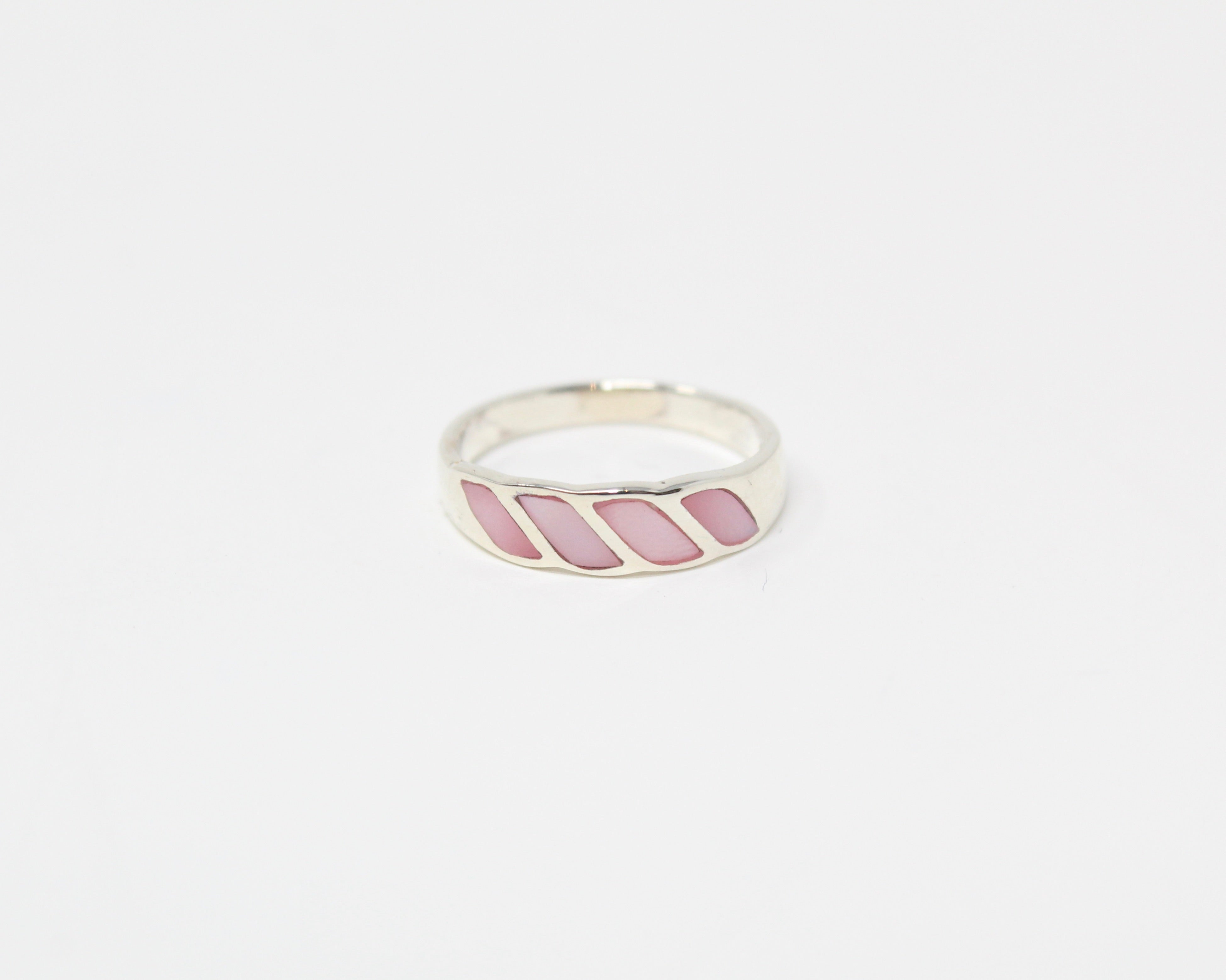 NACRE, bague argent sterling.