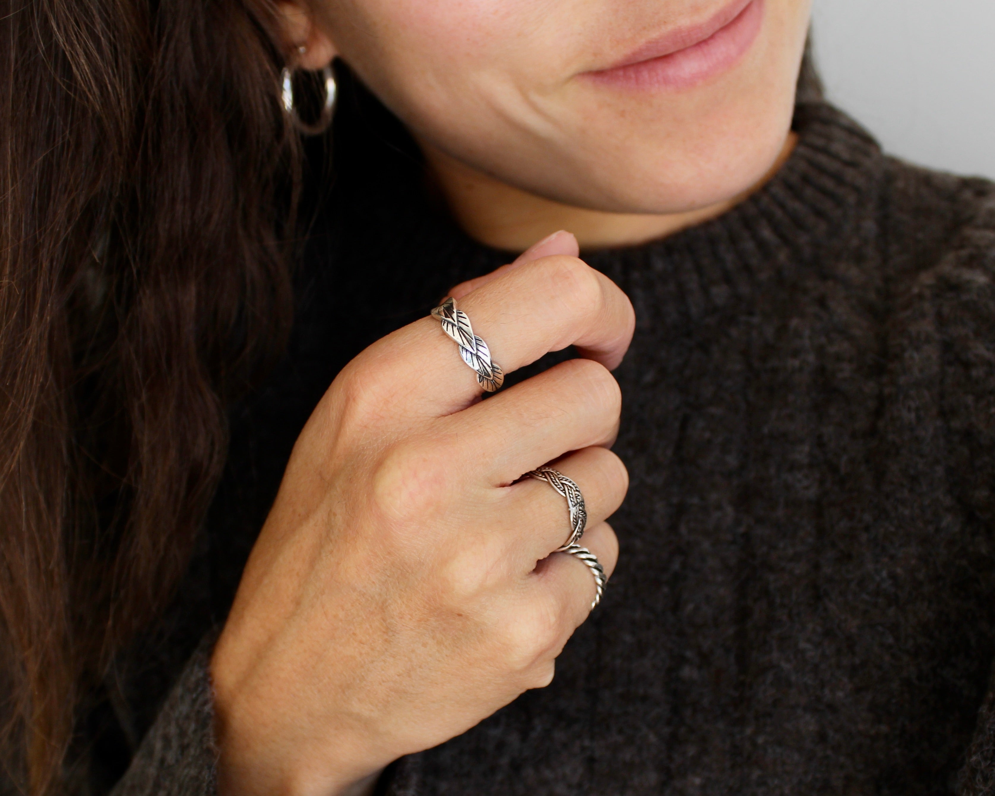 PALMA, bague argent sterling.