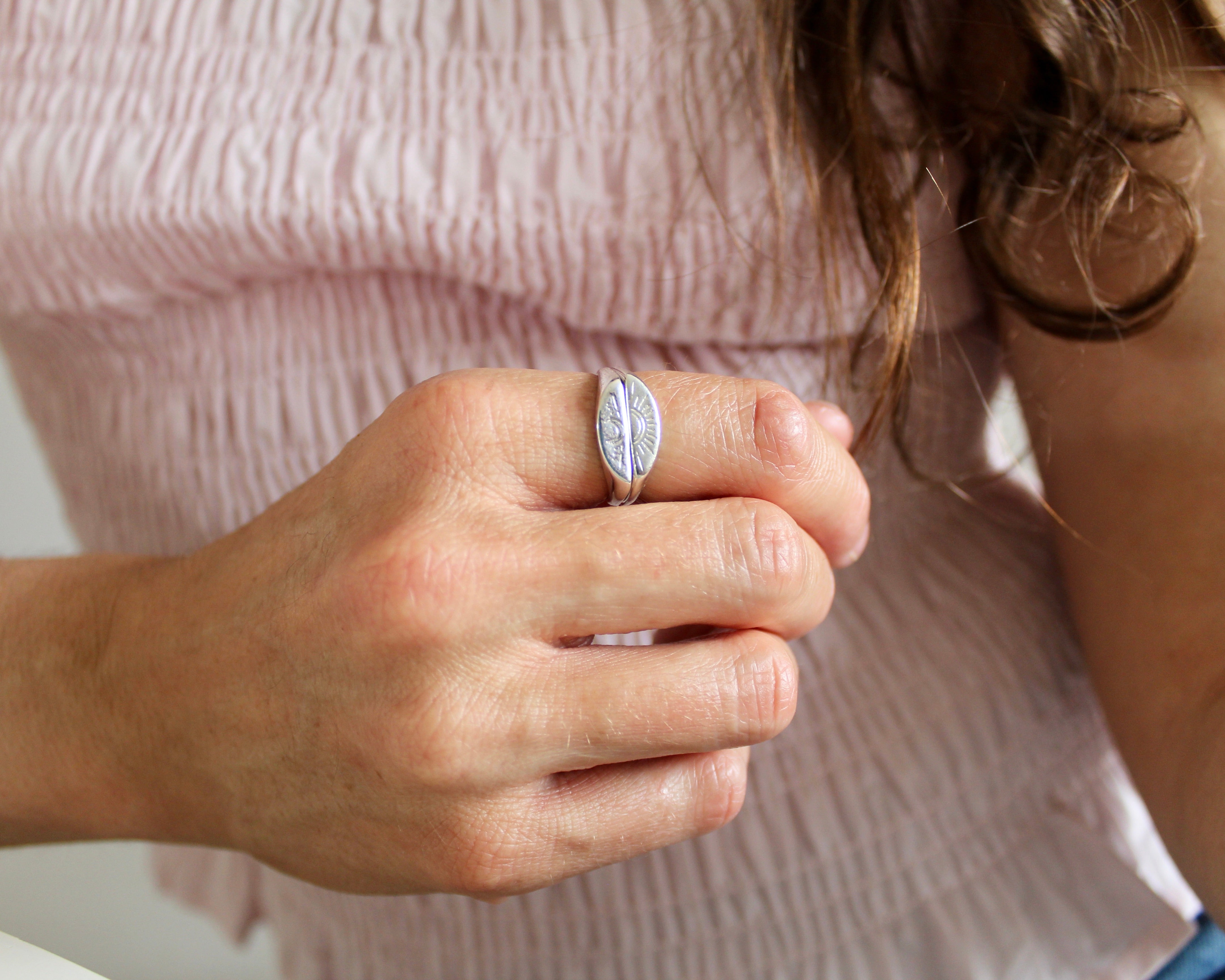 BÉTEL, bague argent sterling.