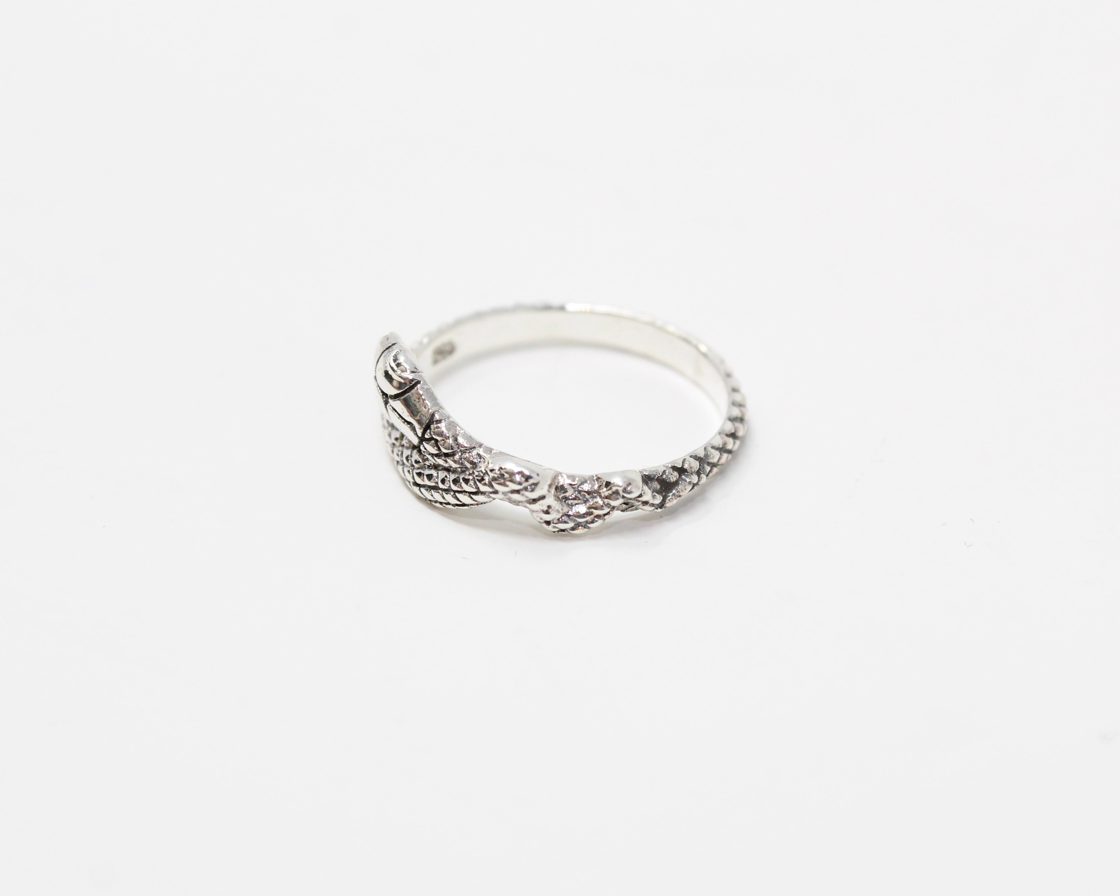 PYTHON, bague argent sterling.
