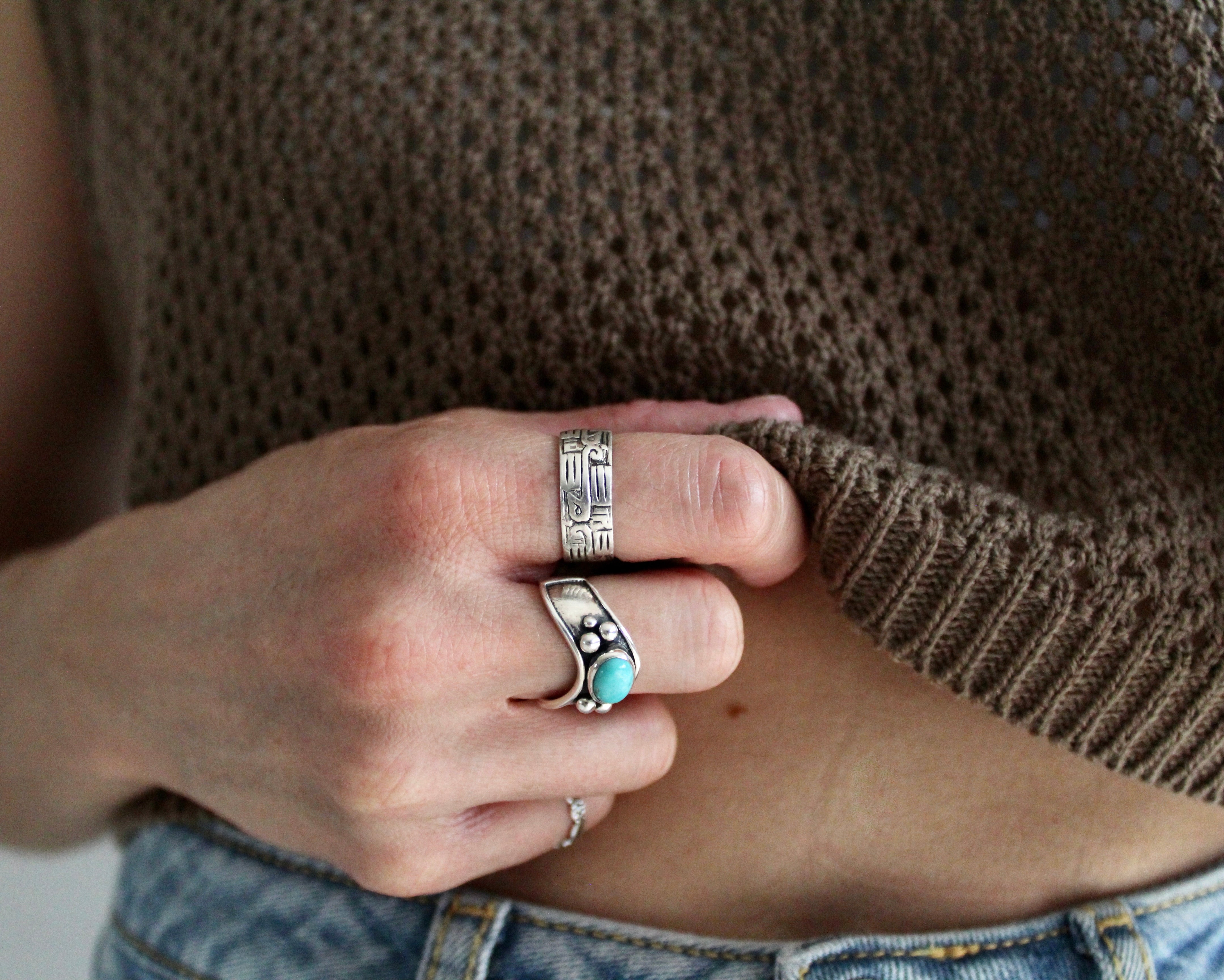TANAO - Bague argent sterling.