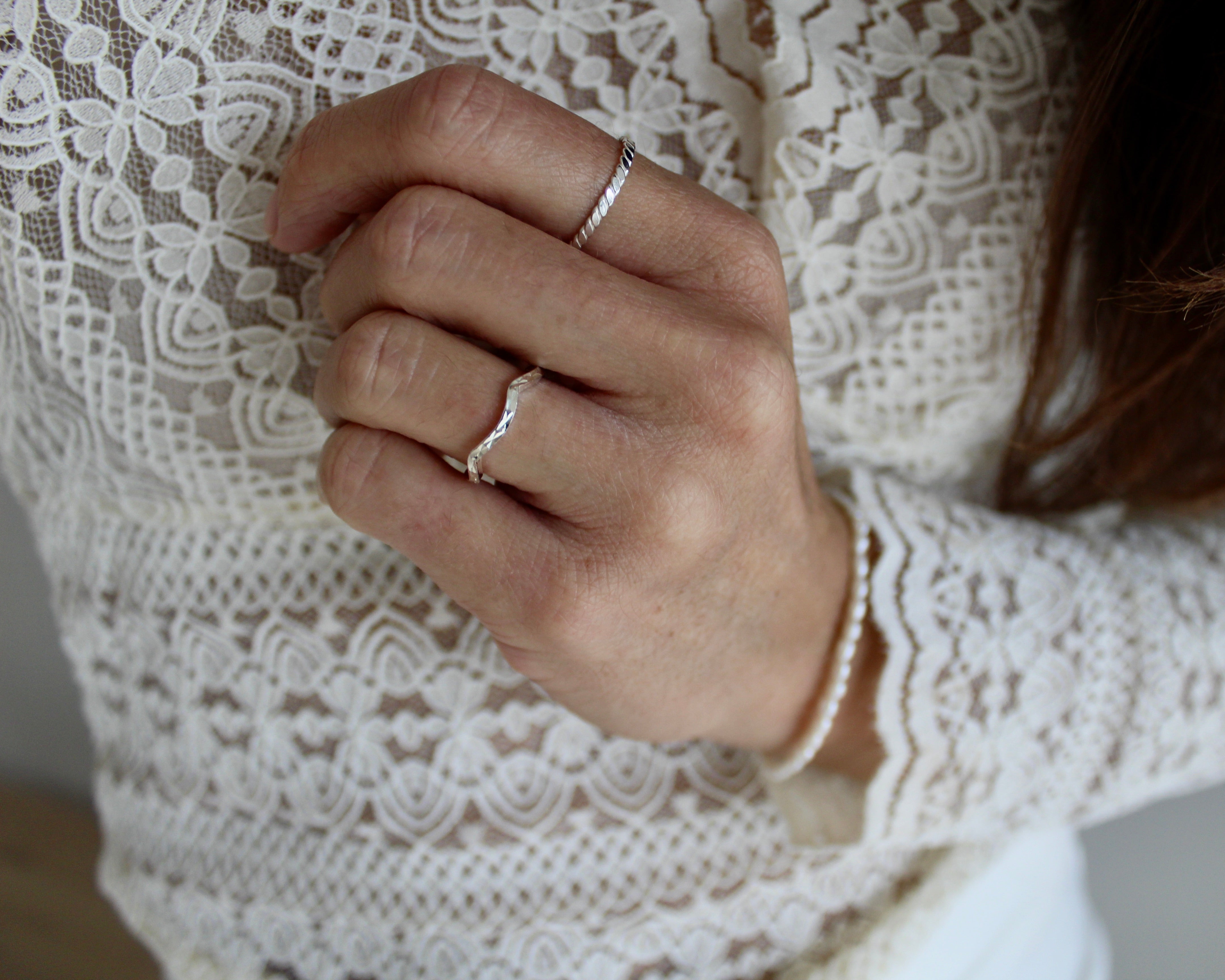ASTRO, bague argent sterling.