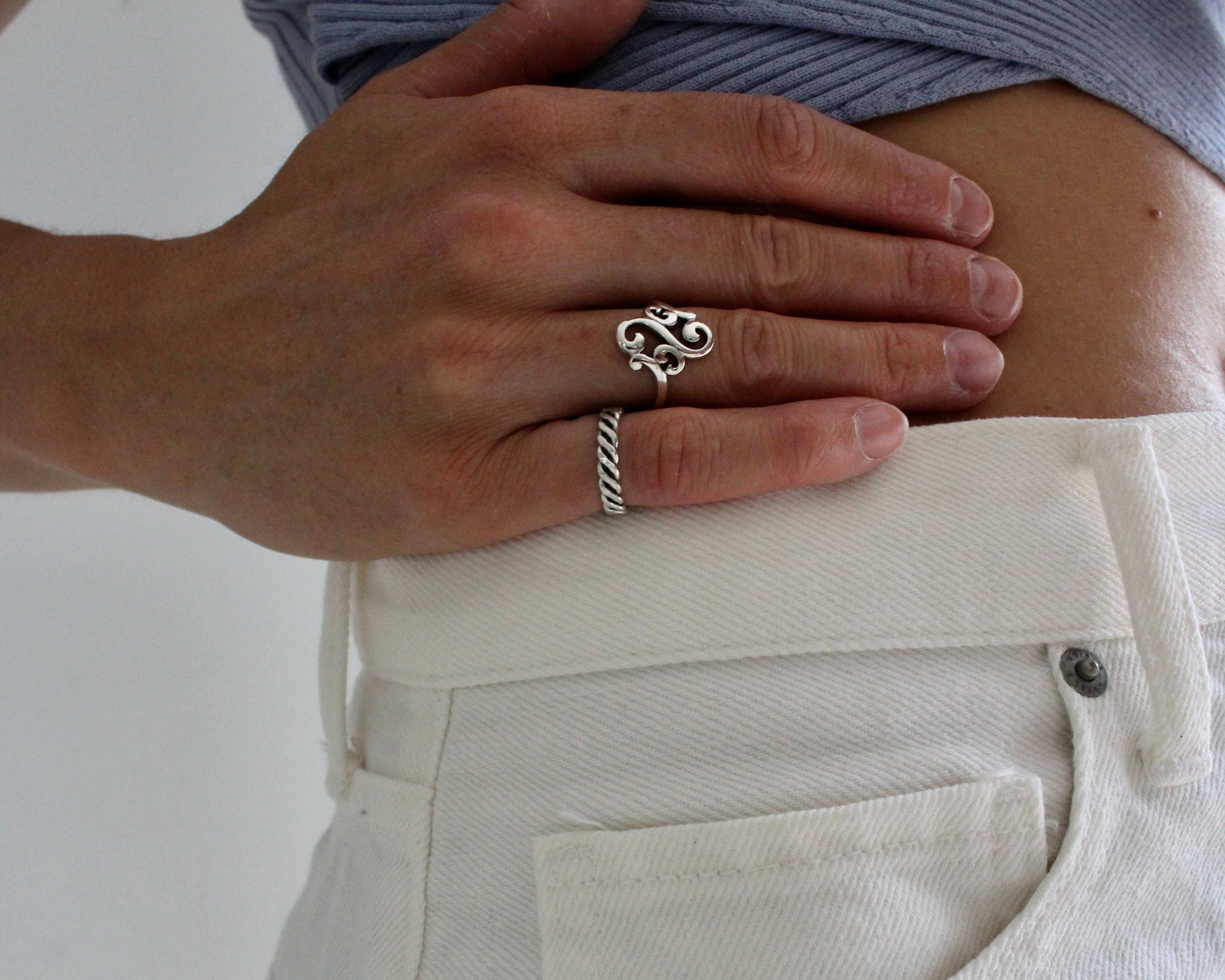 TORE, bague argent sterling.