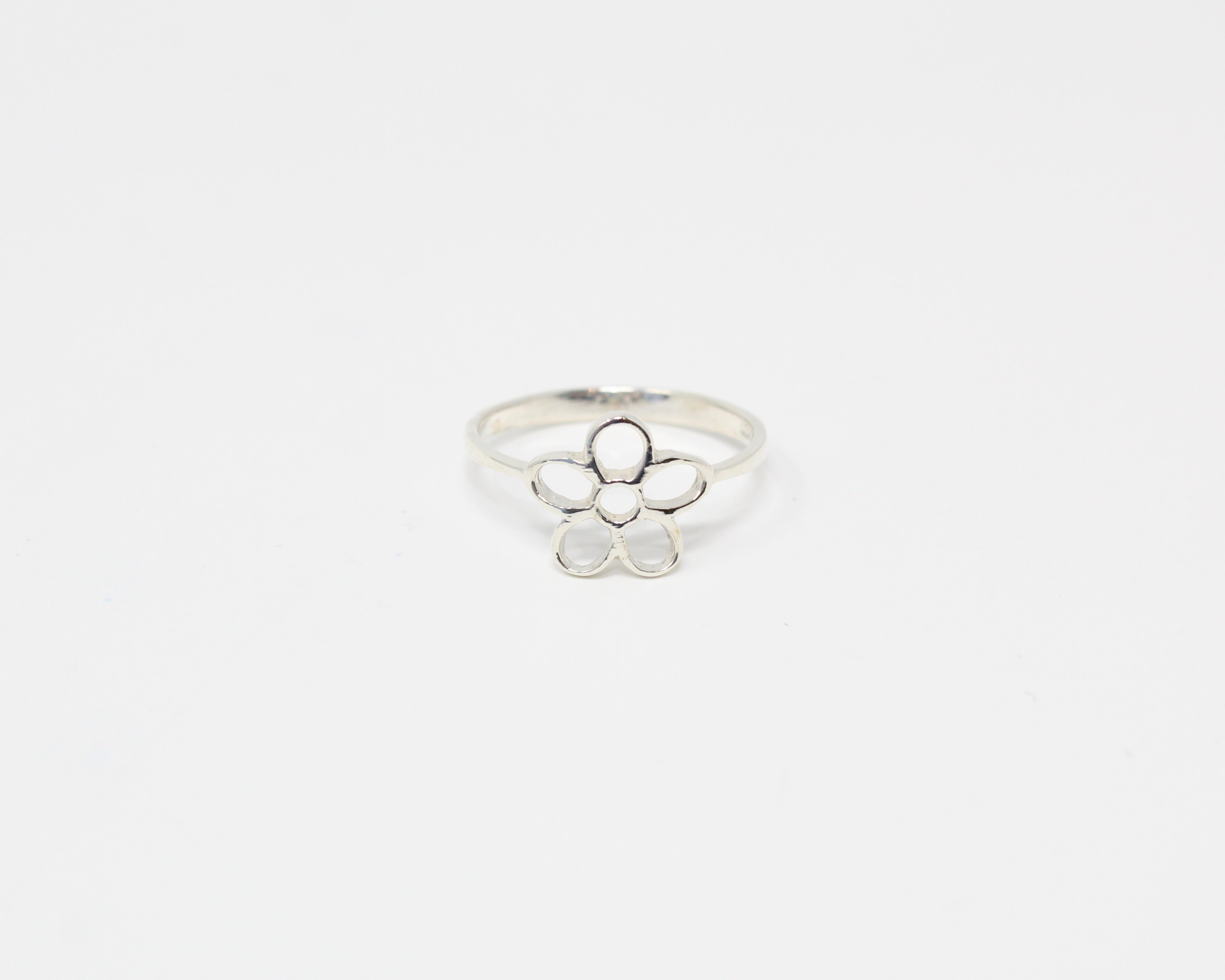 FLEURI, bague argent sterling.
