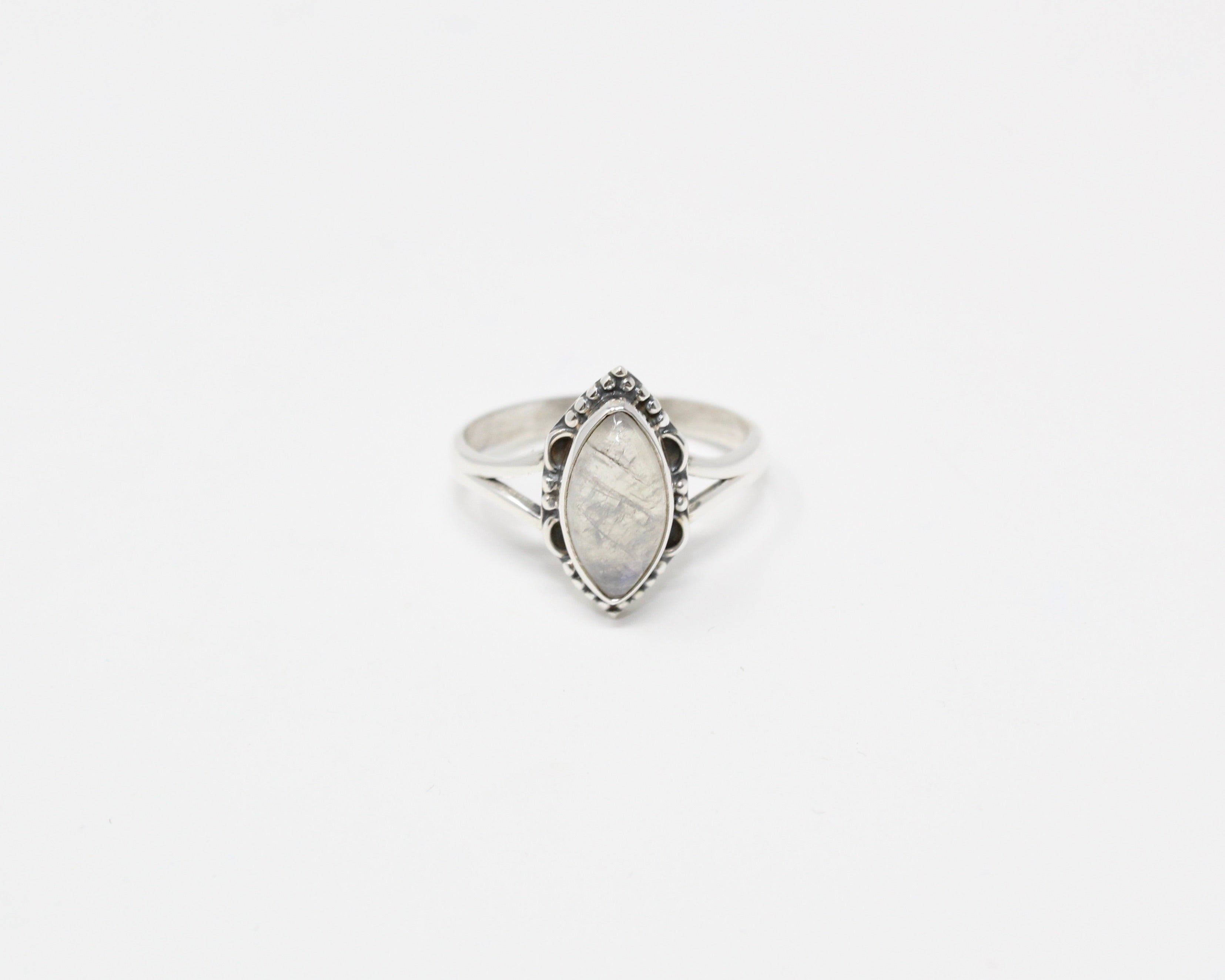 PERSÉVÉRANCE, bague argent sterling et pierre semi-précieuse, pierre de lune.