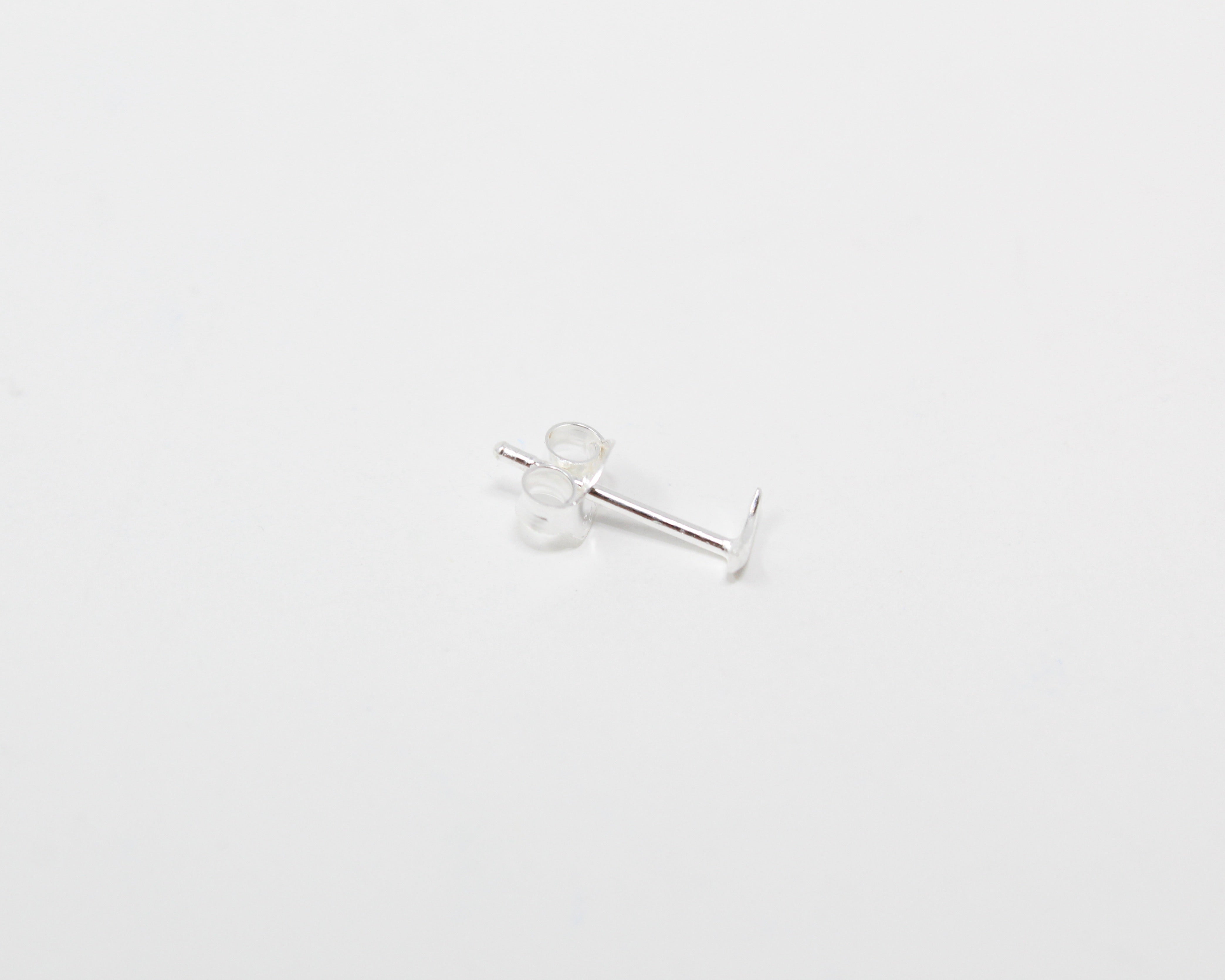 LUNE, boucles d'oreilles argent sterling.