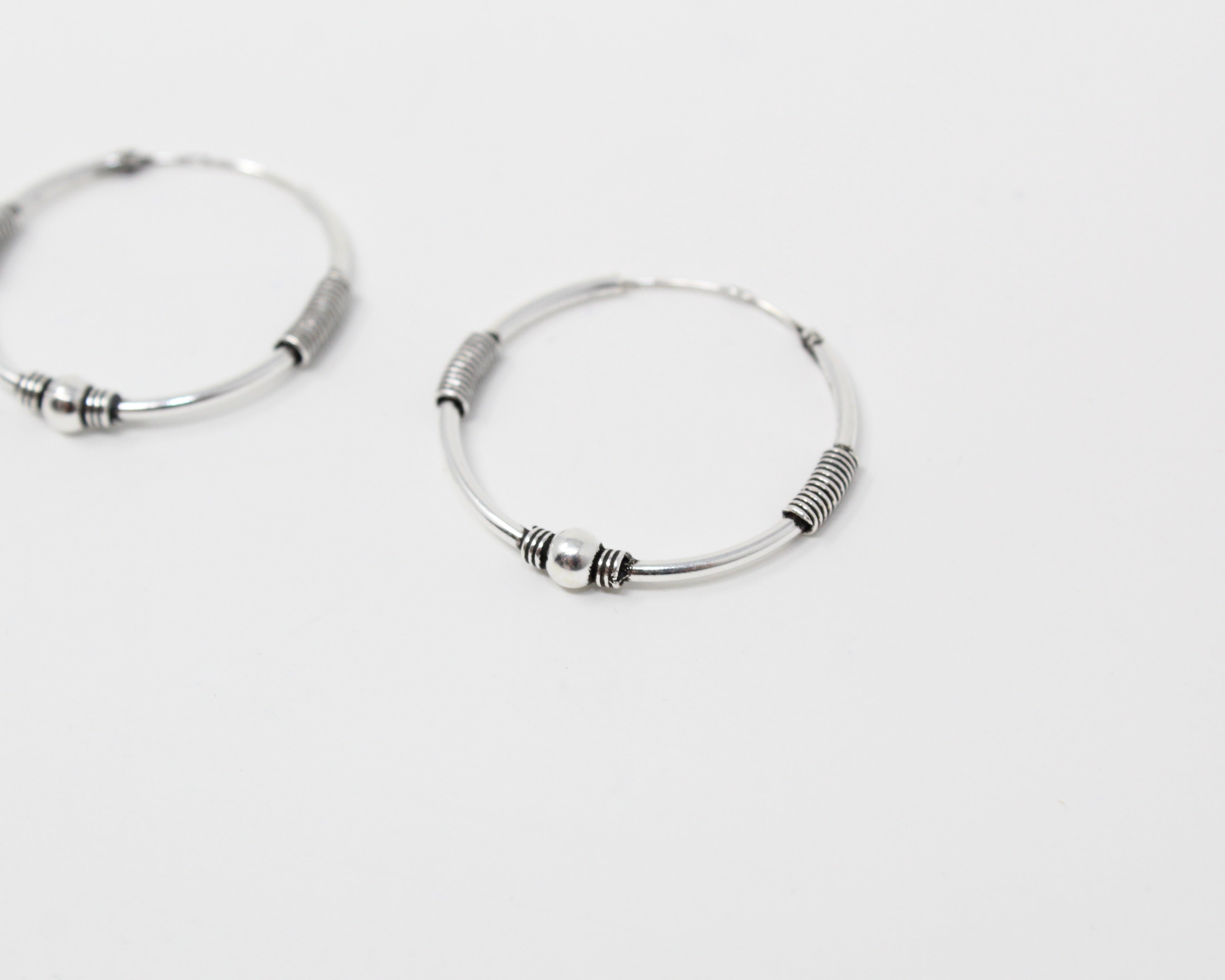 MINUIT, anneaux argent sterling.