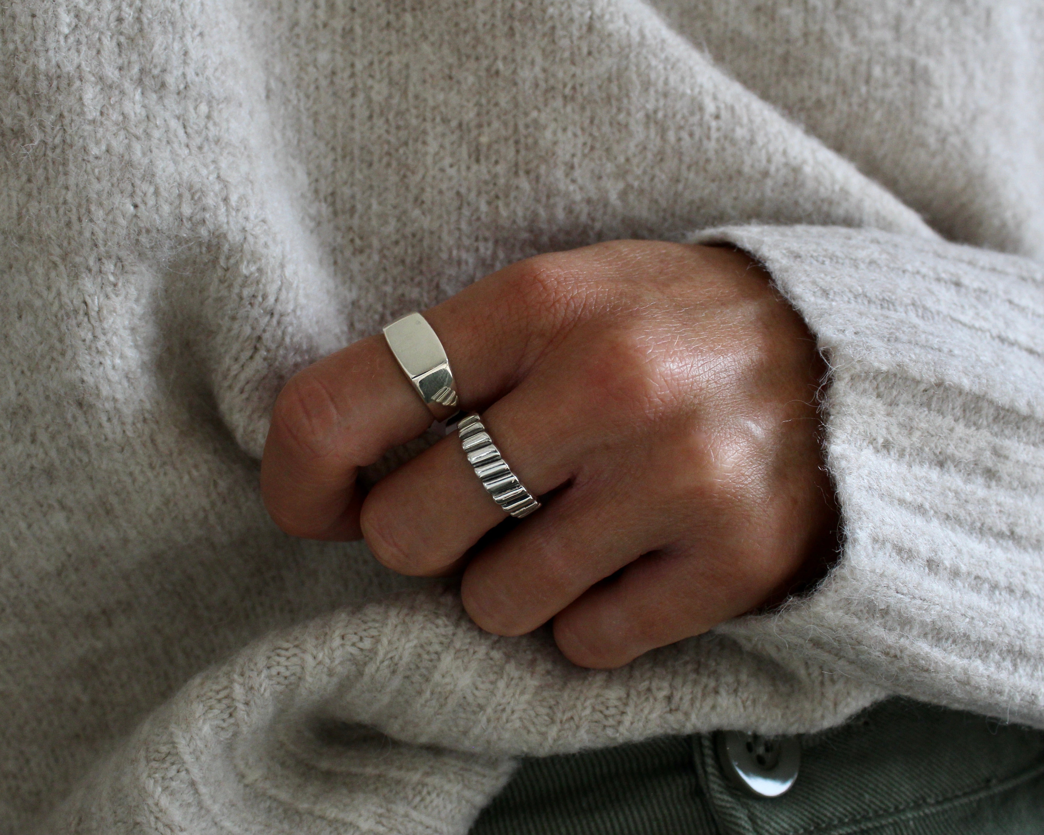 ALEXIA, bague argent sterling.