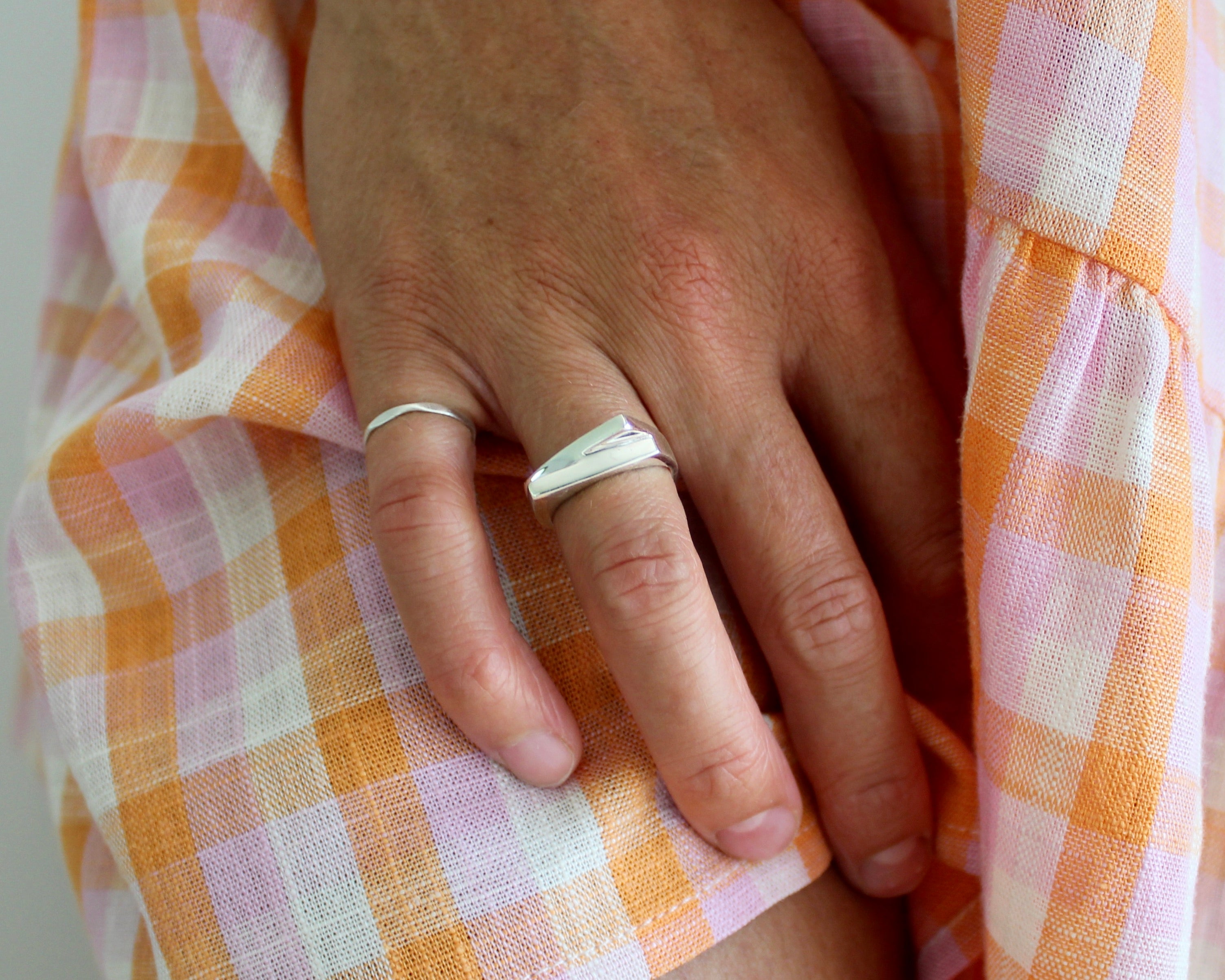 MONIQUE, bague argent sterling.