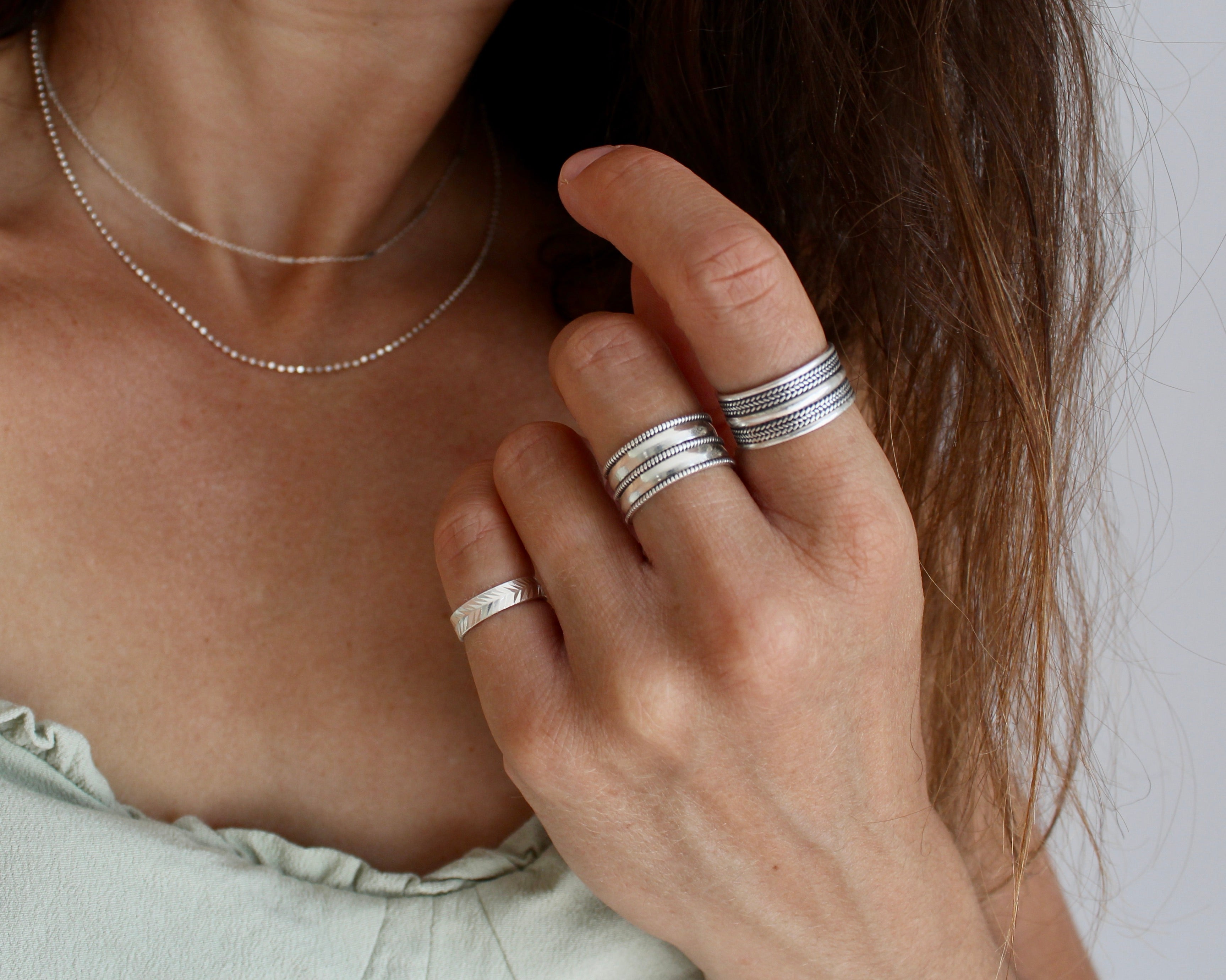 ONA, bague argent sterling.