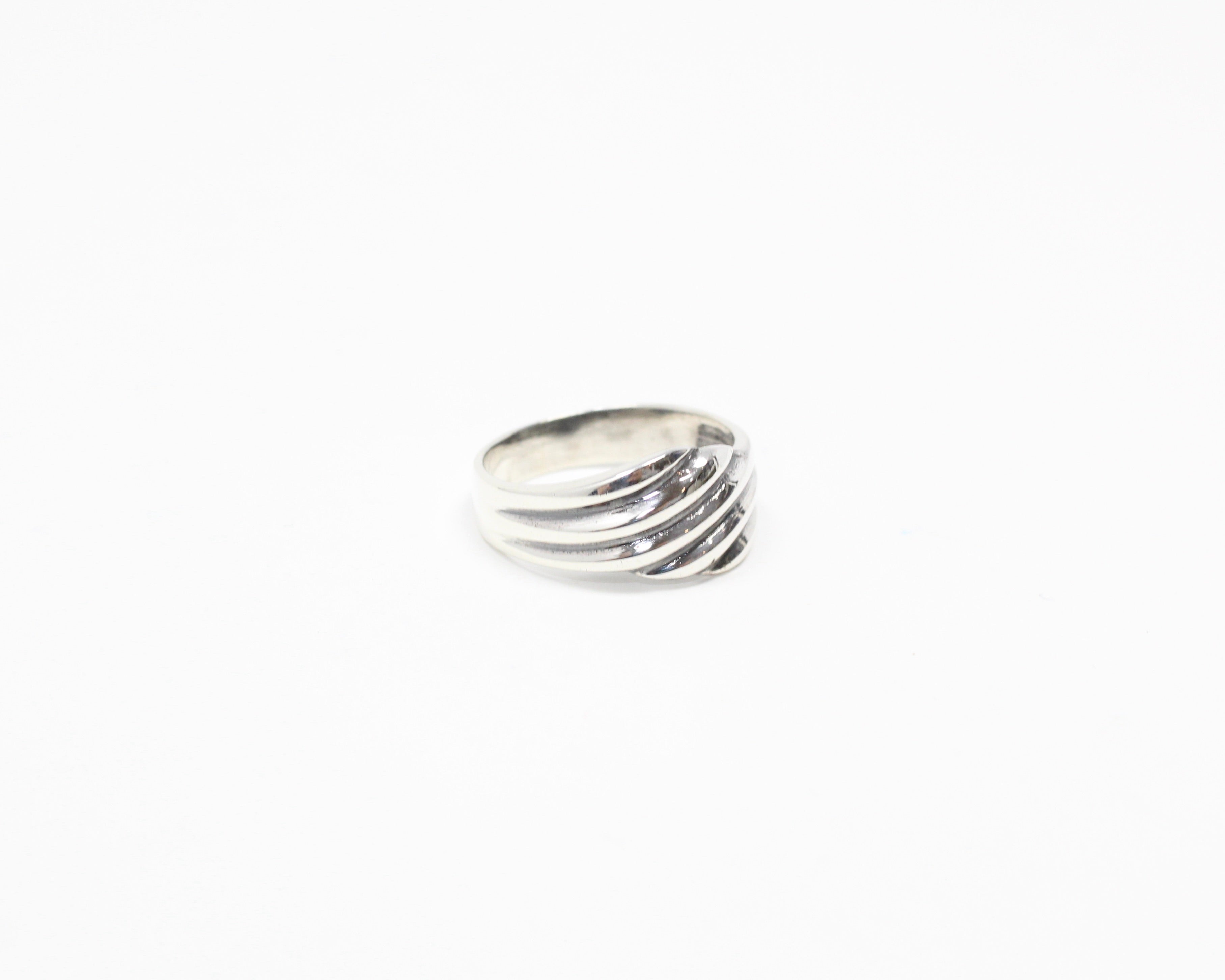 PLUIE, bague argent sterling.