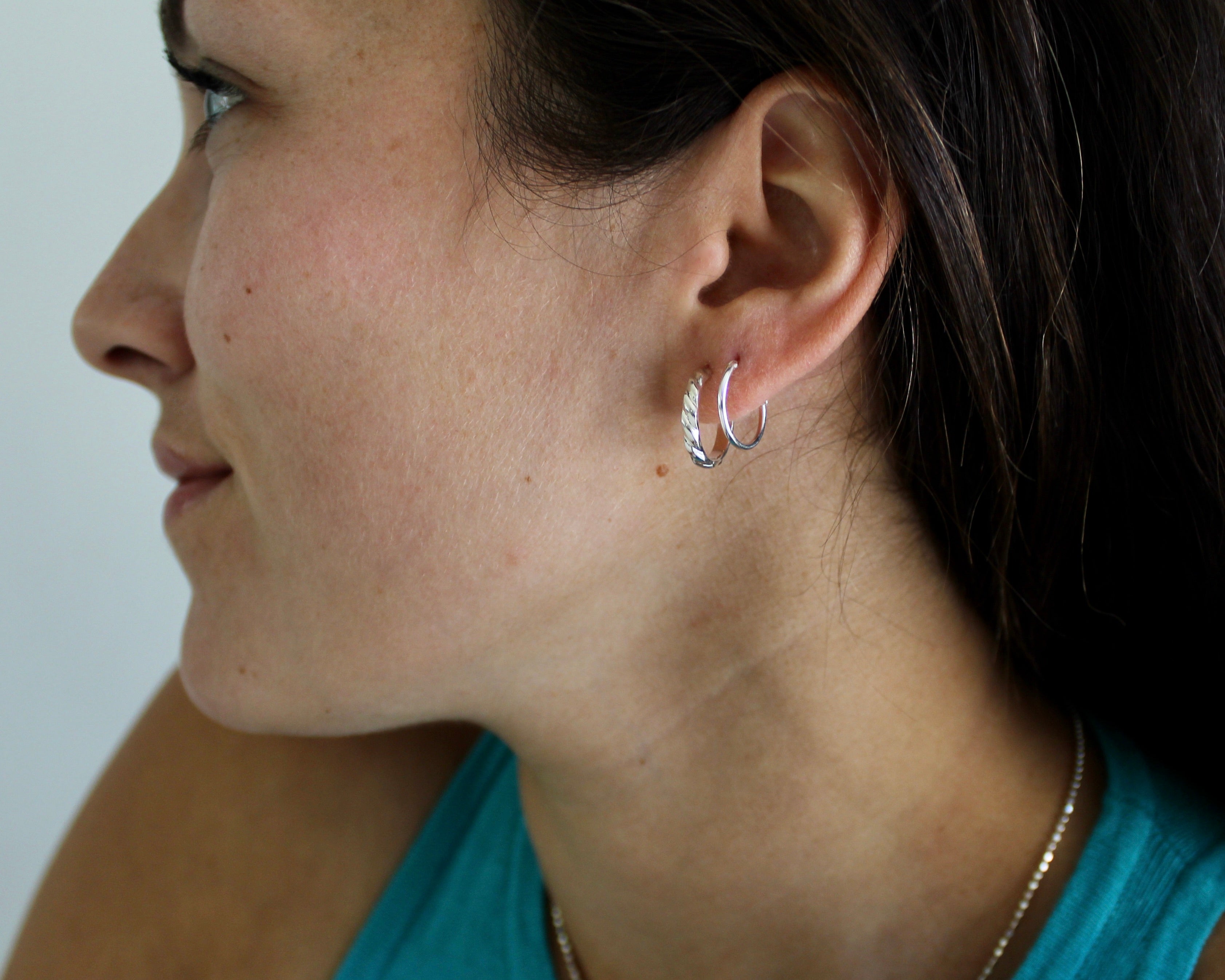 JULIETTE, boucle d'oreille argent sterling.