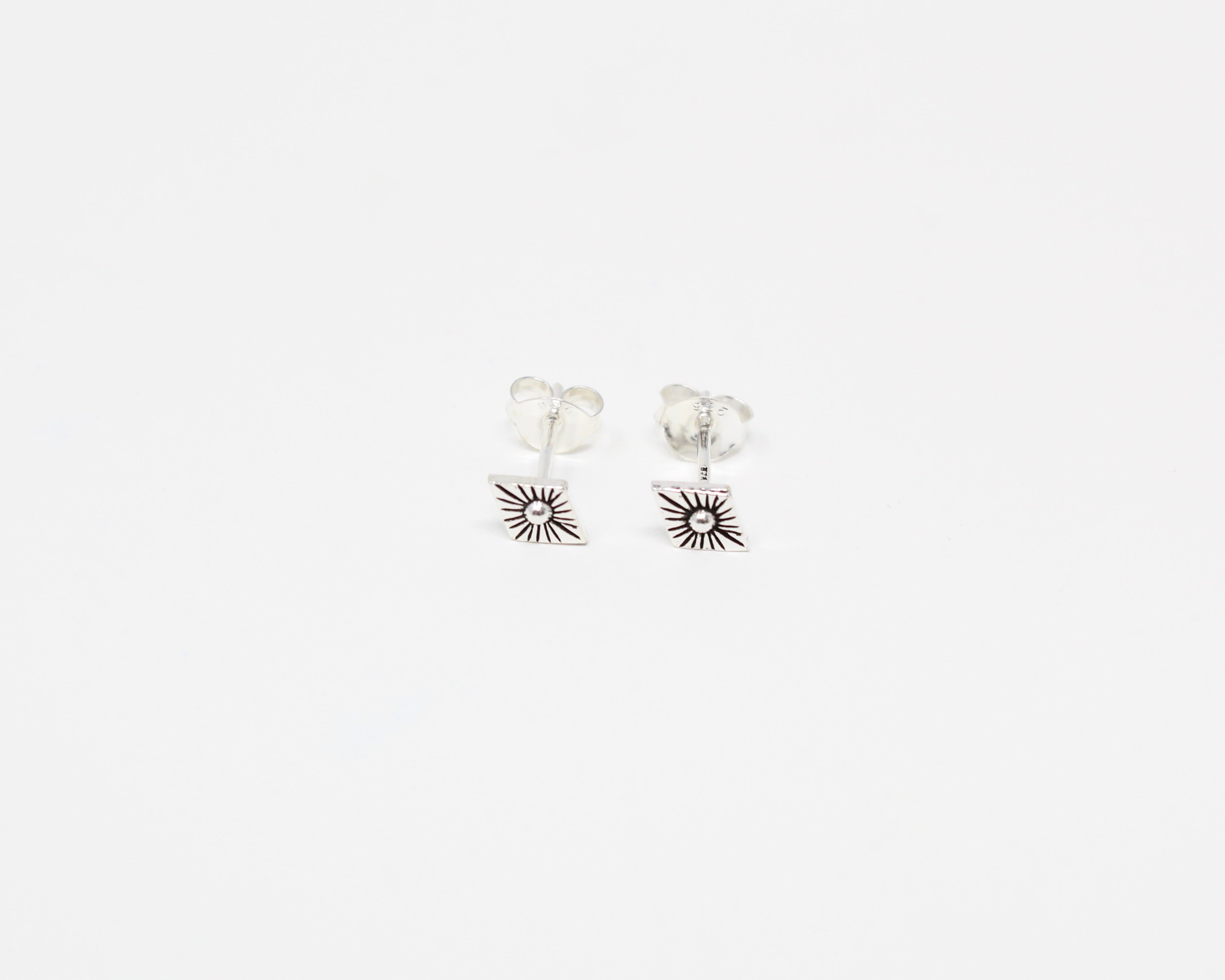 SOL, boucle d'oreille argent sterling.