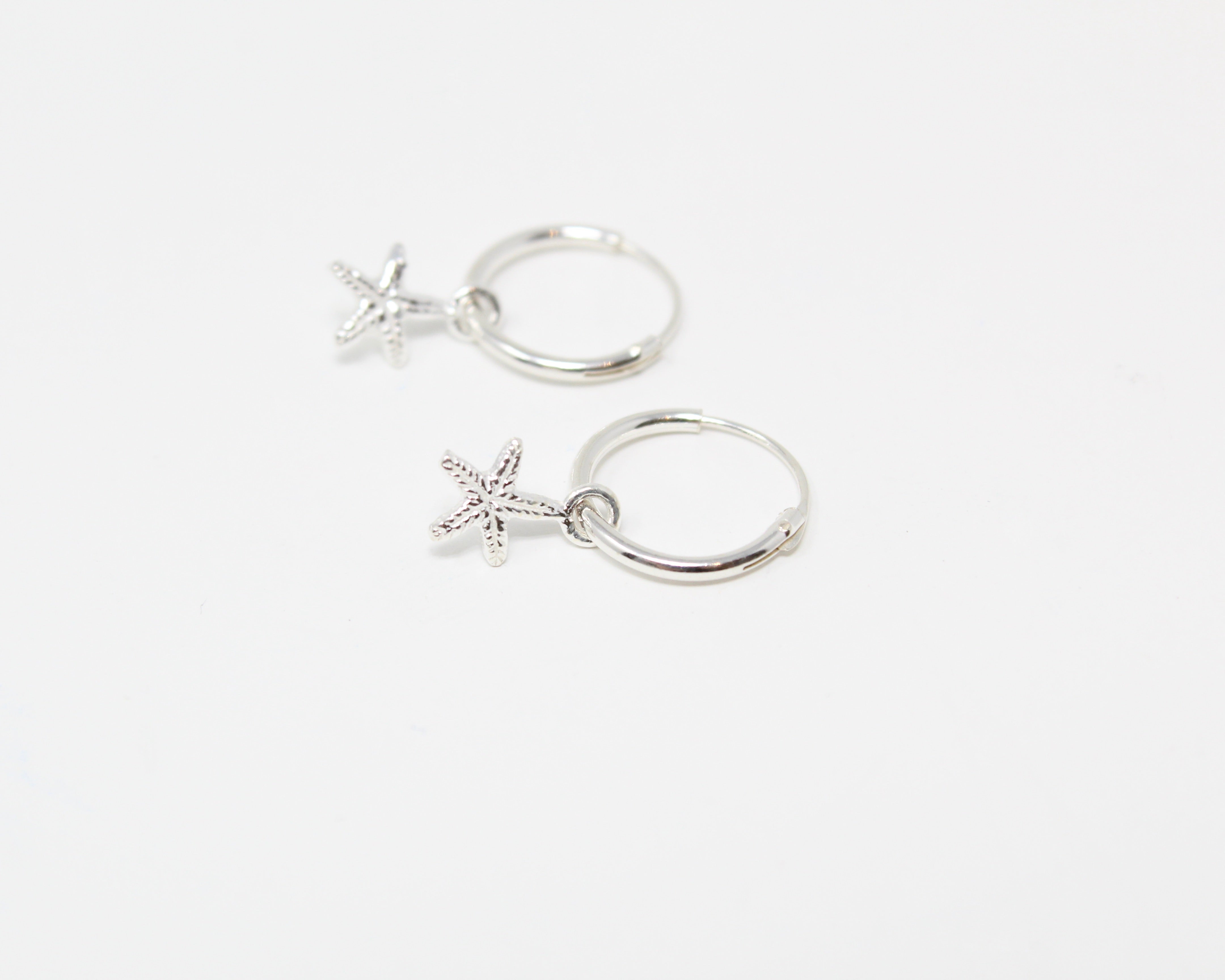 ASTÉRIE, boucle d'oreille argent sterling.