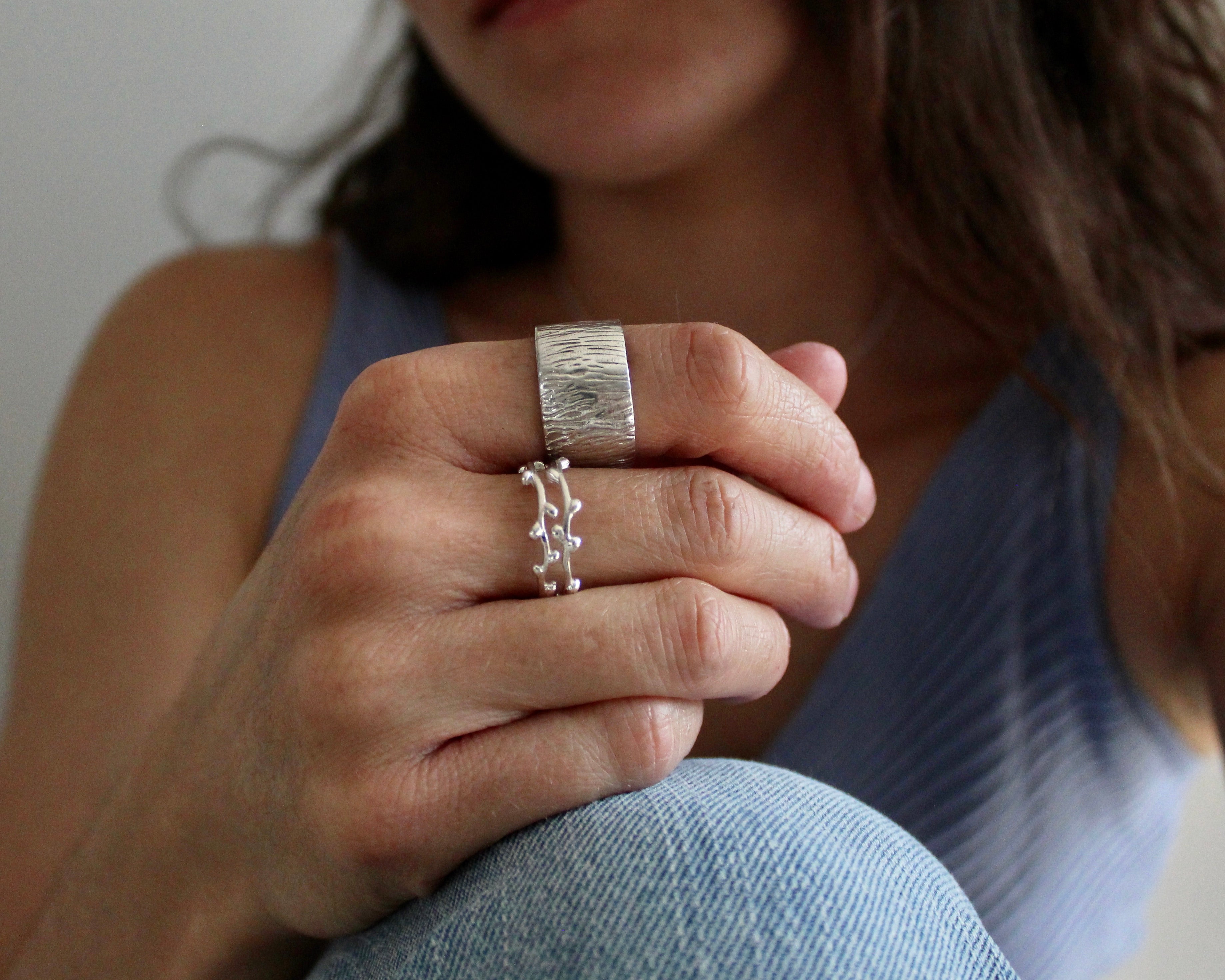 ANÉMONE, bague argent sterling.