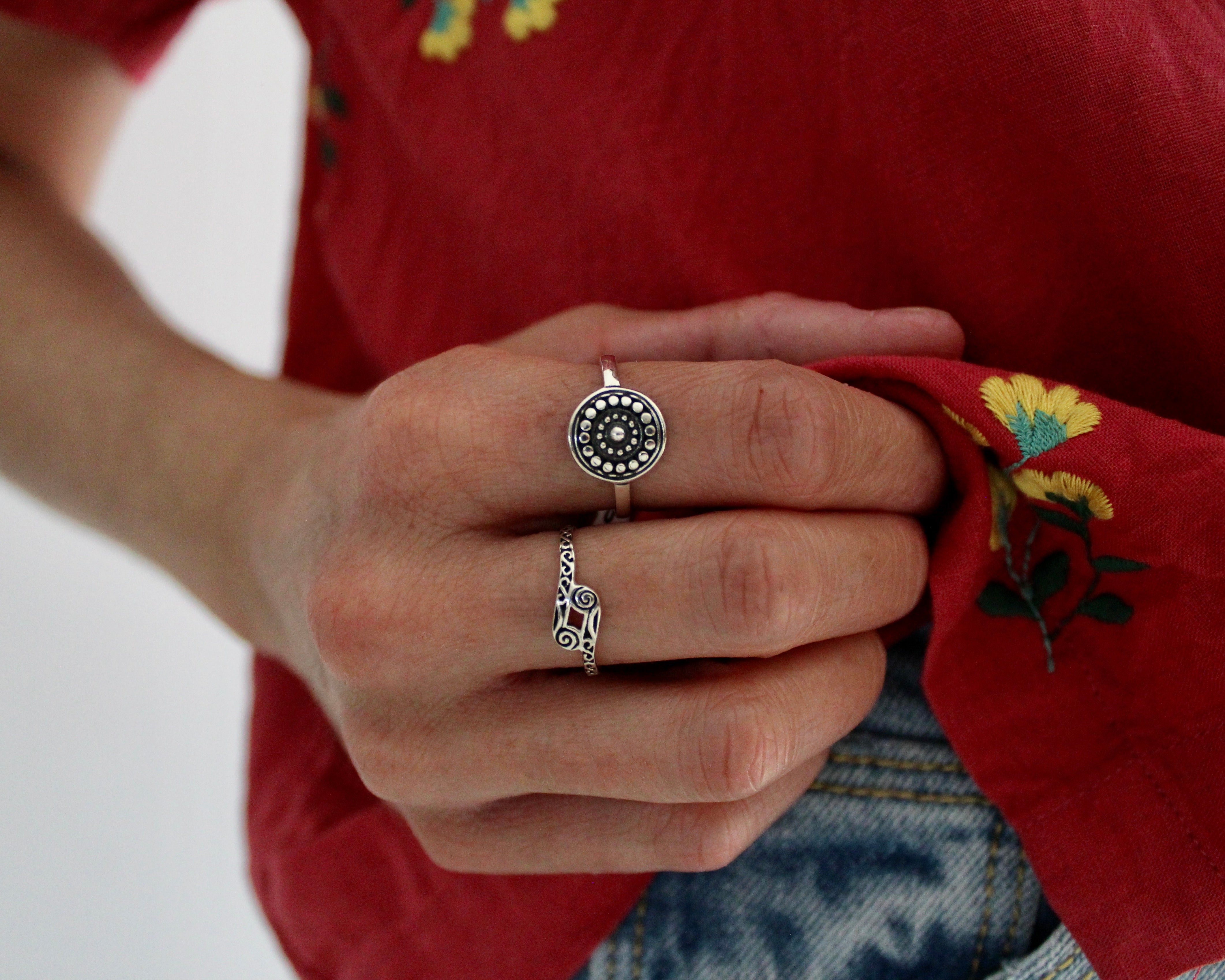 GIZEH, bague argent sterling.