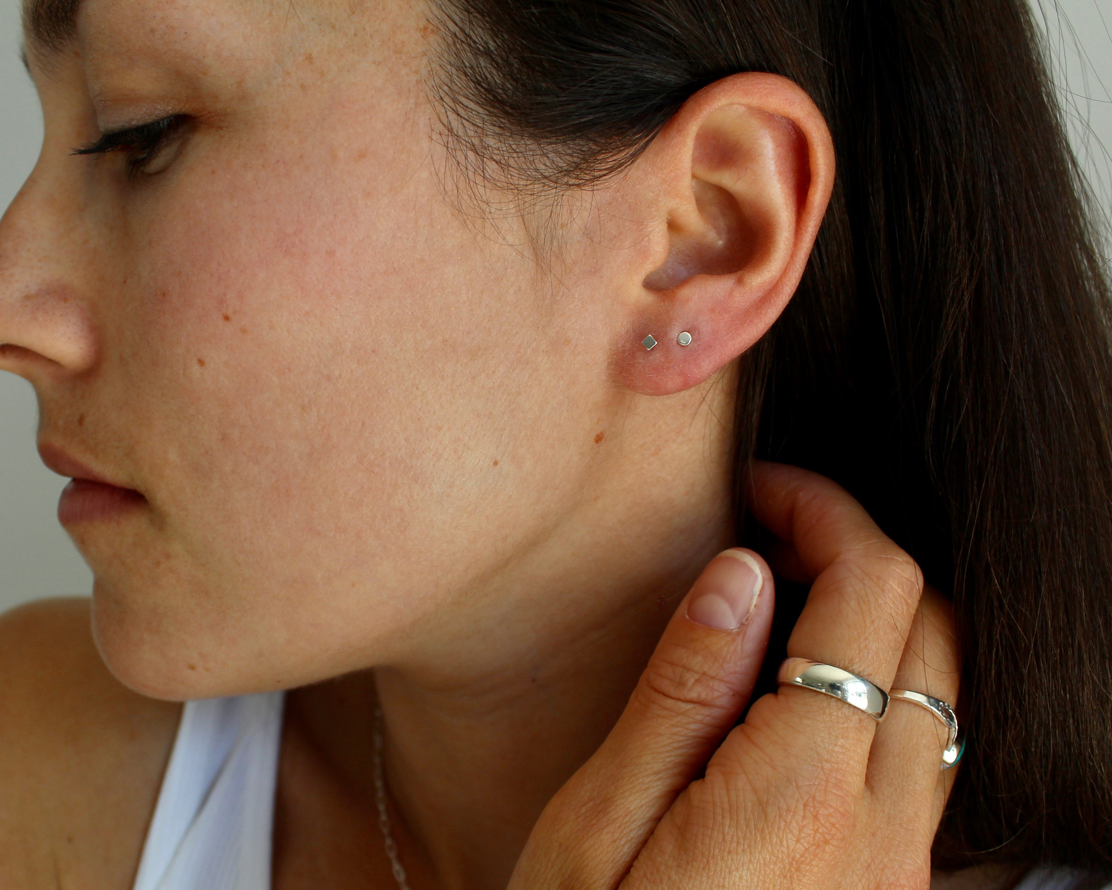 STELLA, boucle d'oreille argent sterling.