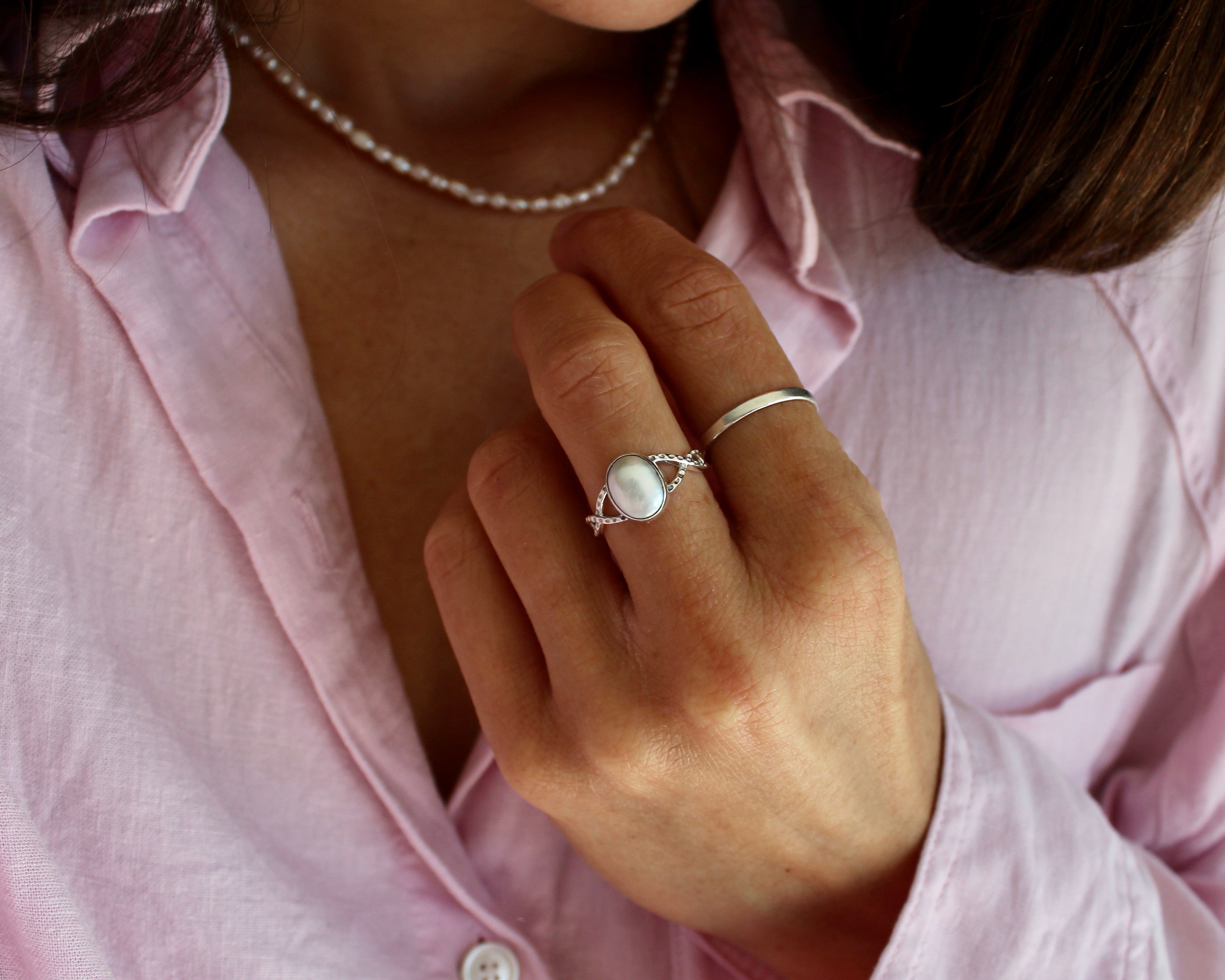 LILI, bague argent sterling.